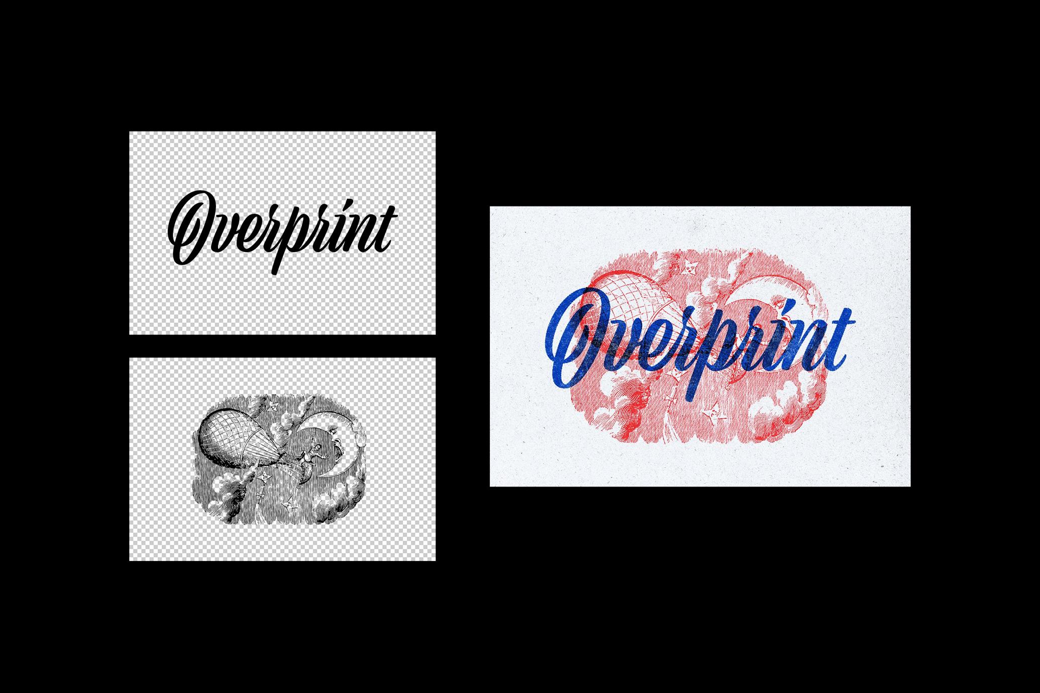 Vintage Overprint Effect