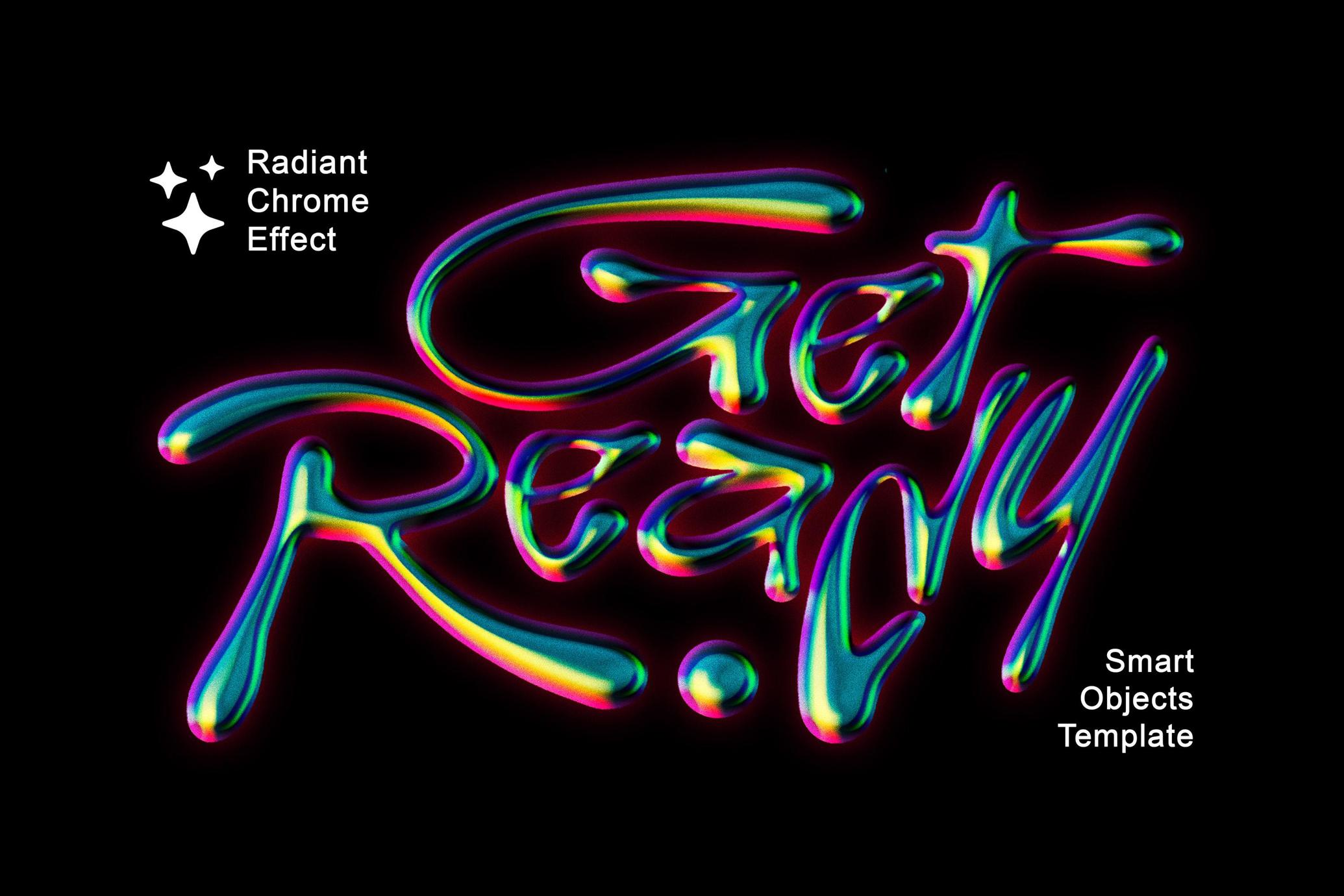 Radiant Chrome Text & Logo Effect