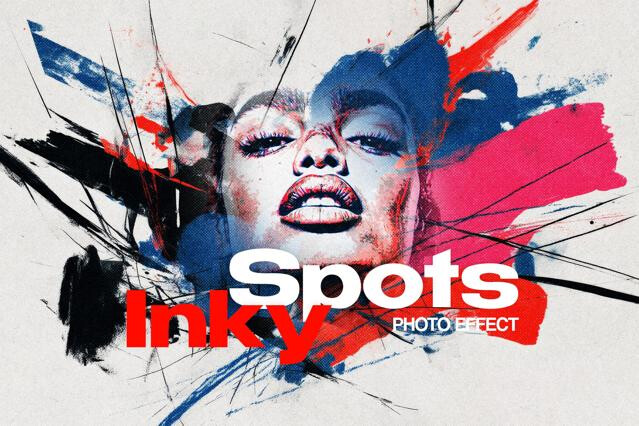Inky Spots Photo Effect