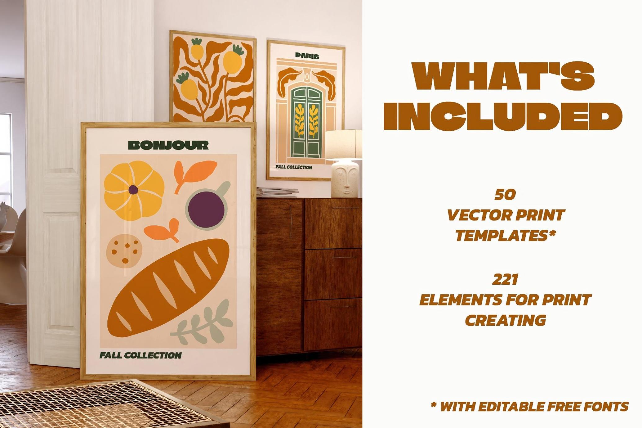 Neutral Flowers Vector Print Creator
