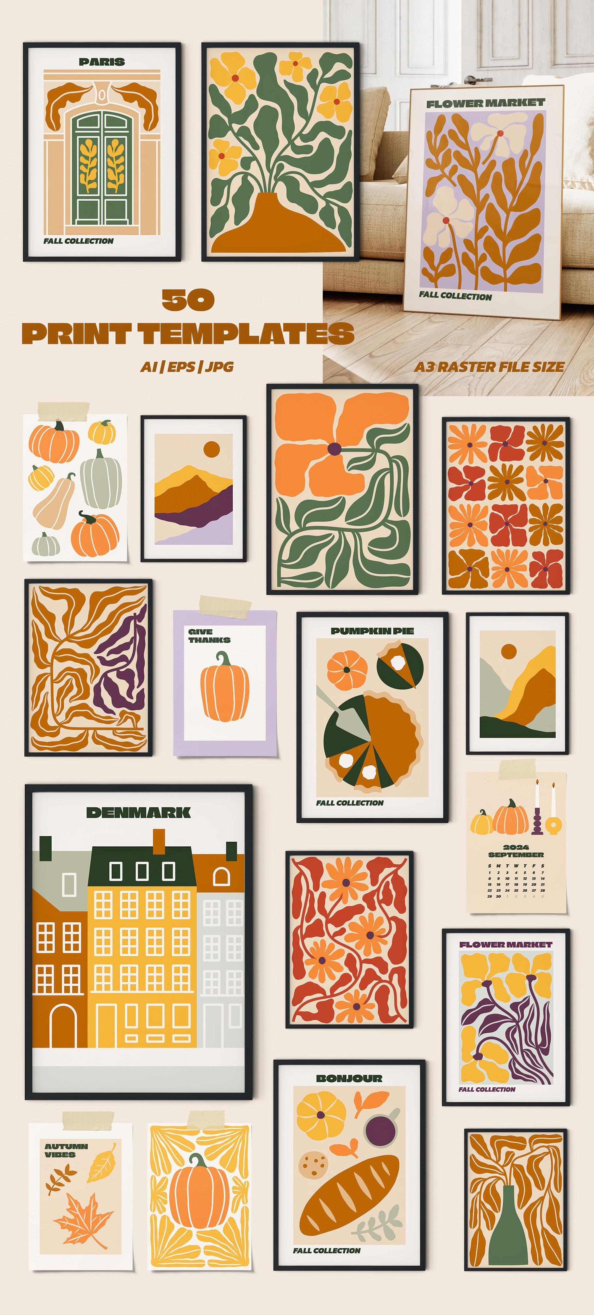 Neutral Flowers Vector Print Creator