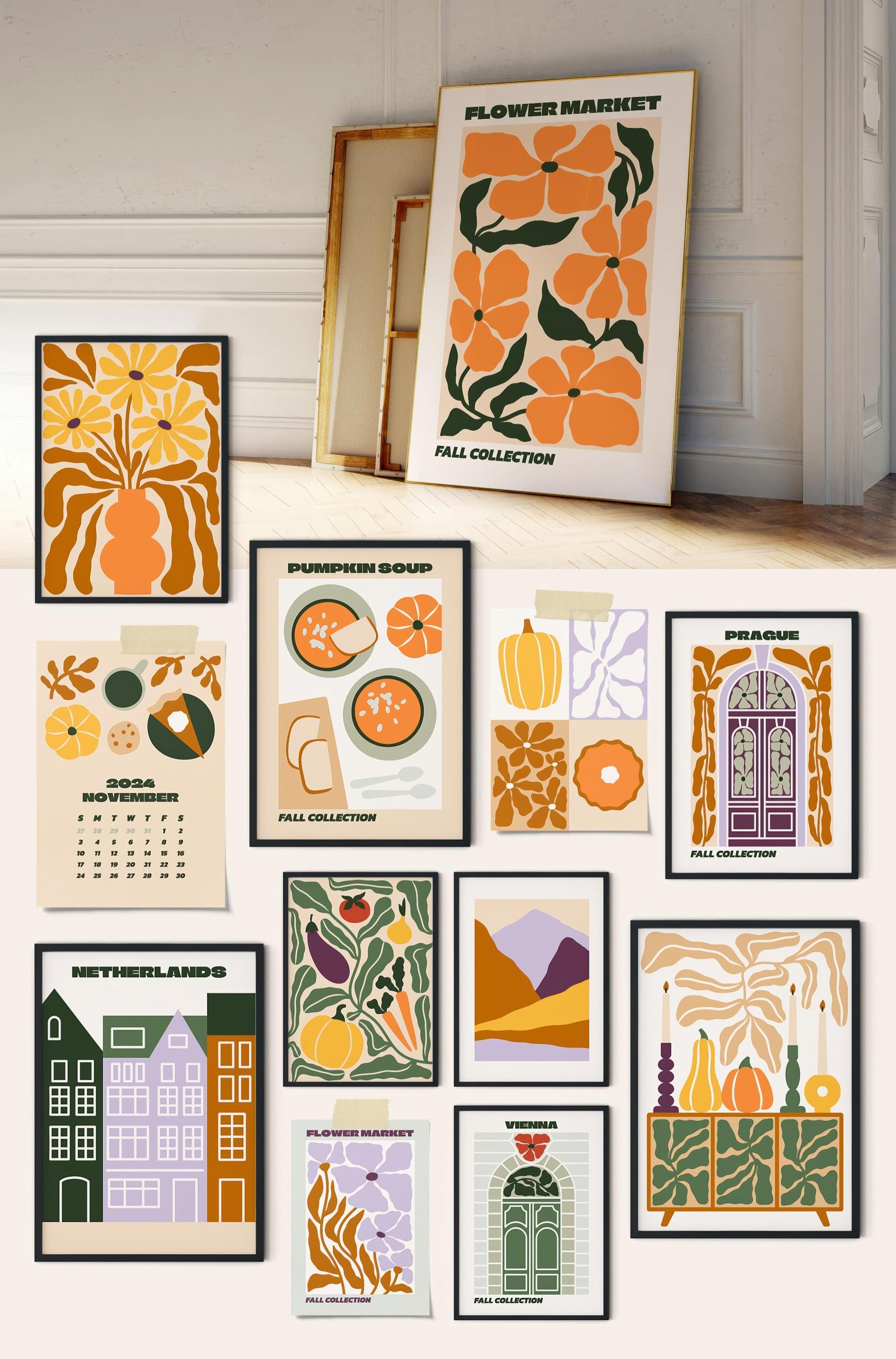 Neutral Flowers Vector Print Creator