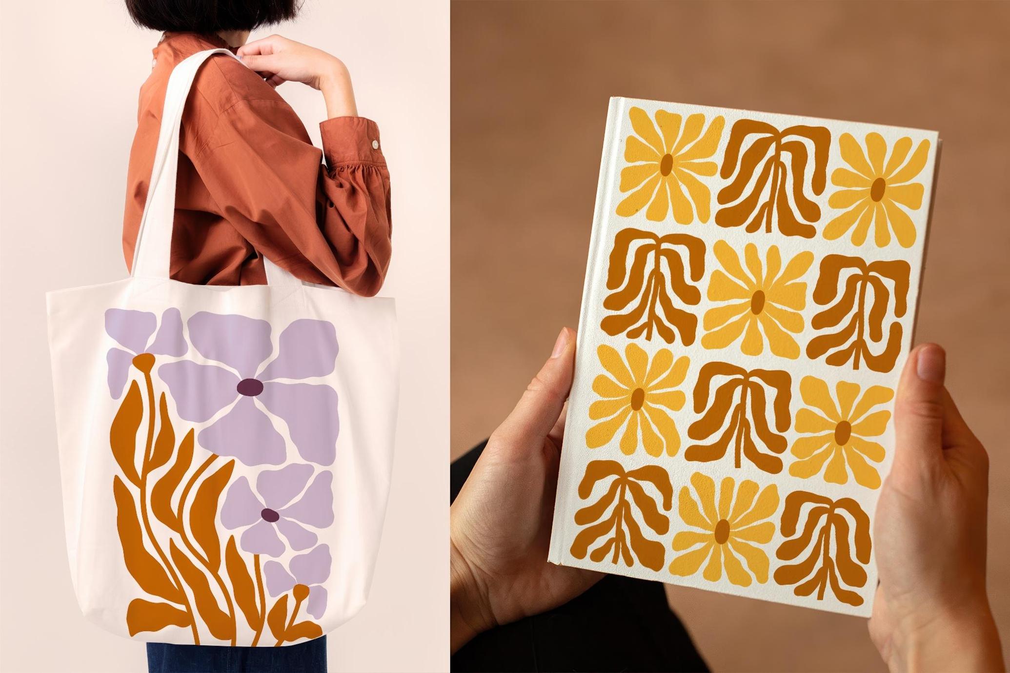 Neutral Flowers Vector Print Creator