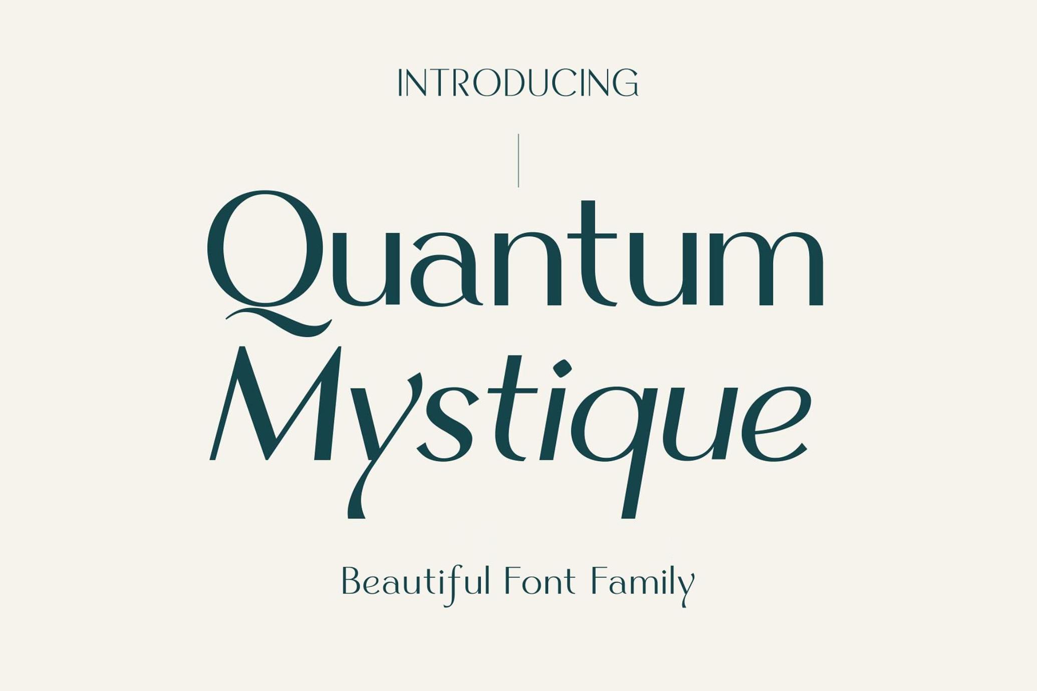 Quantum Mystique - Elegant Sans