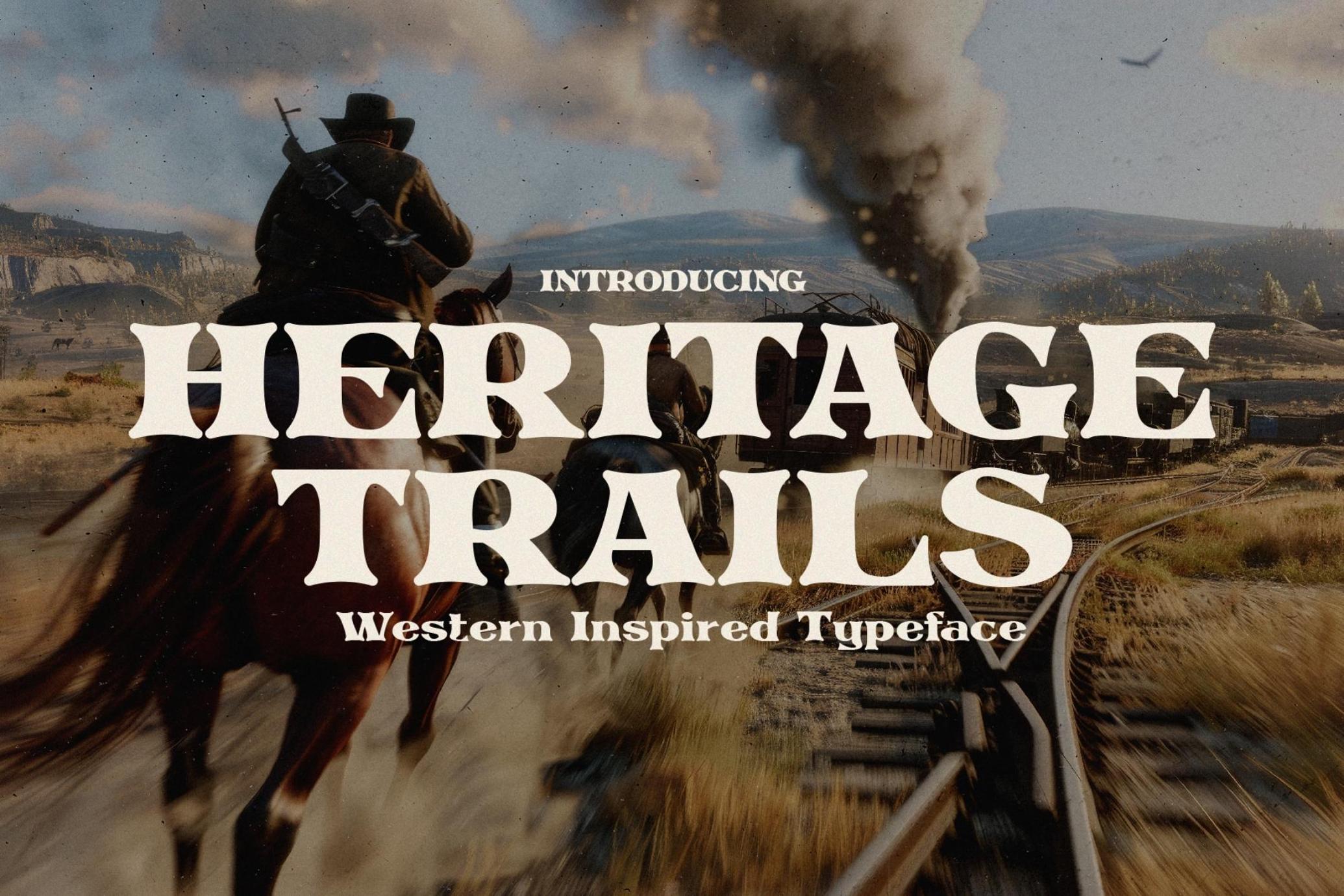 Heritage Trails - Western Typeface