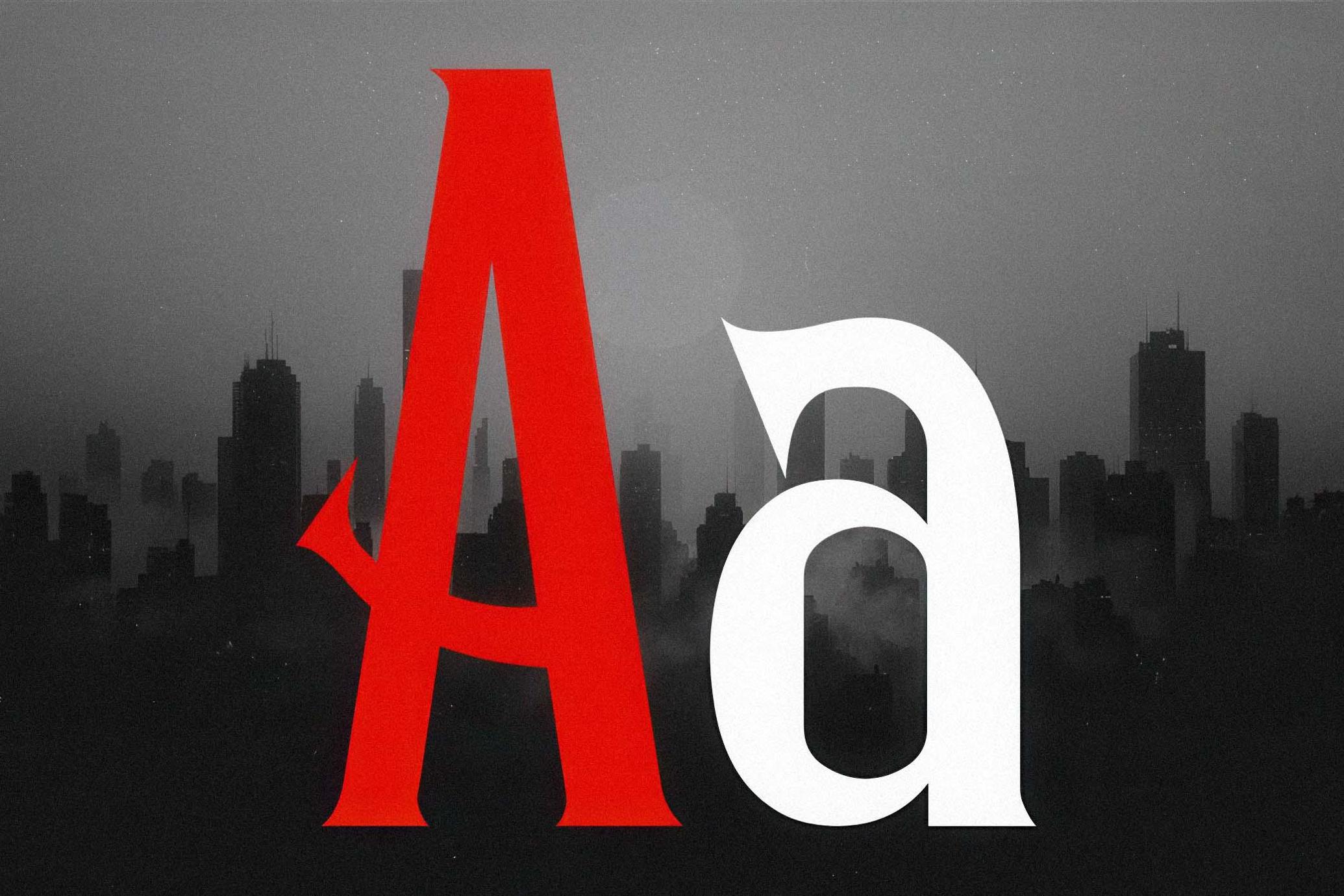 Shadow Noir Typeface