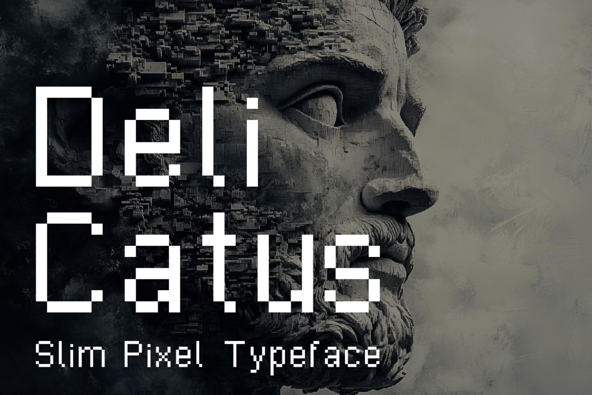 Delicatus - Slim Pixel Typeface