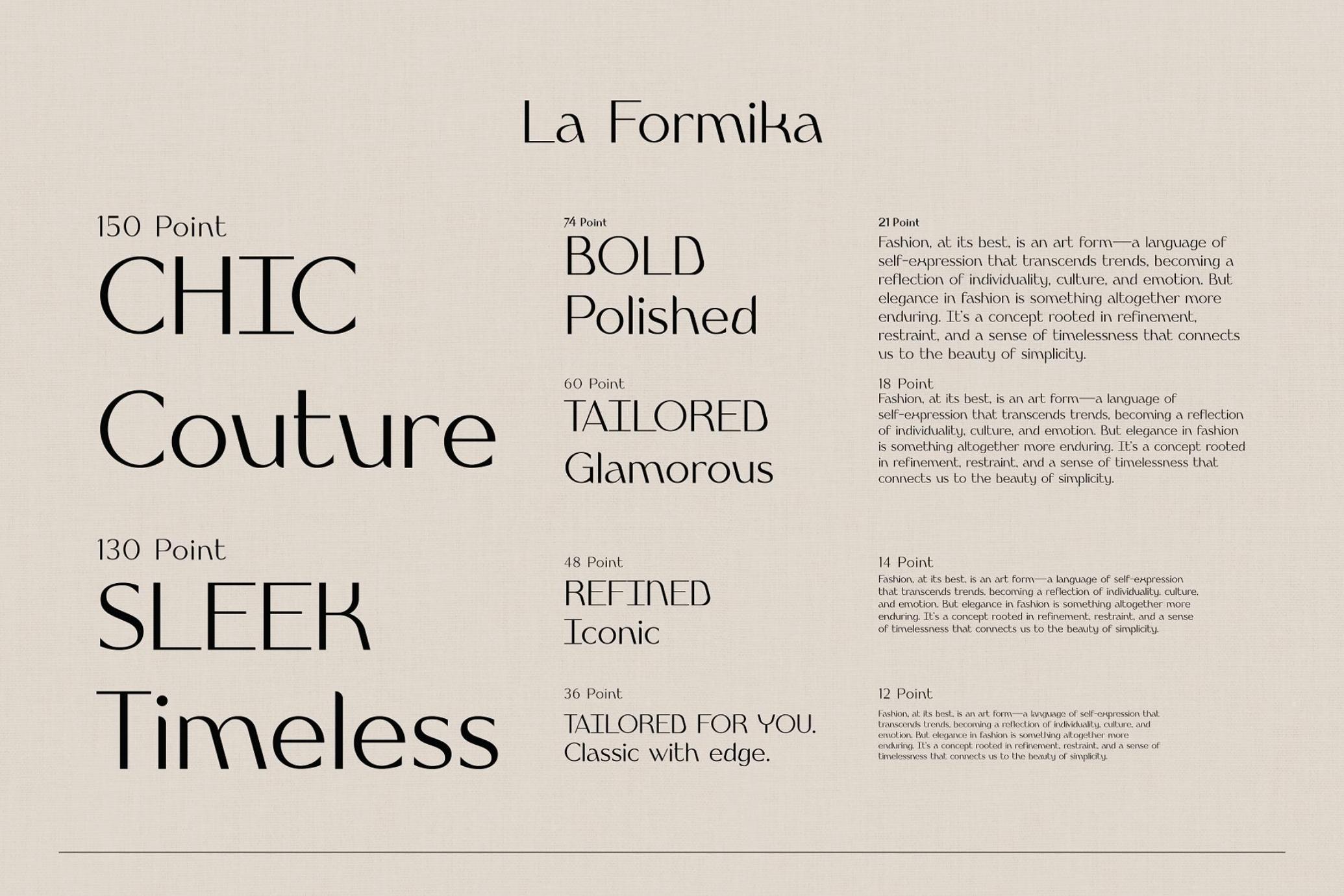 La Formika - Stylish Typeface