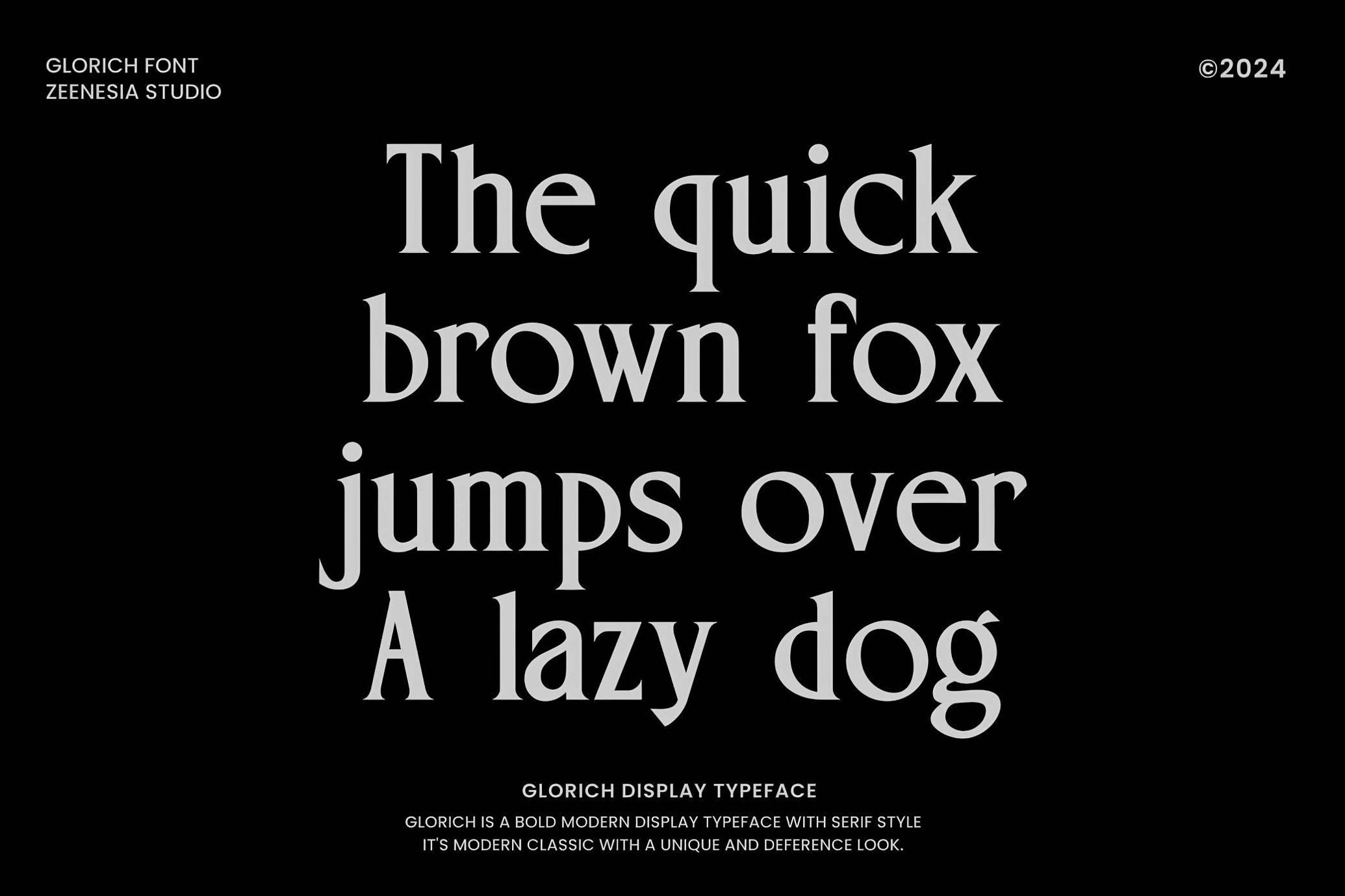 Gloriche Ligature Serif