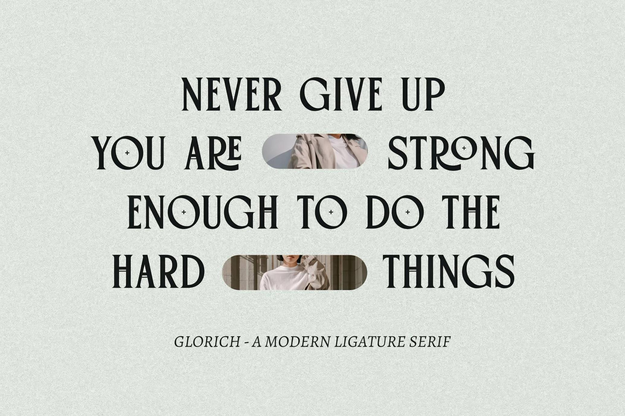 Gloriche Ligature Serif