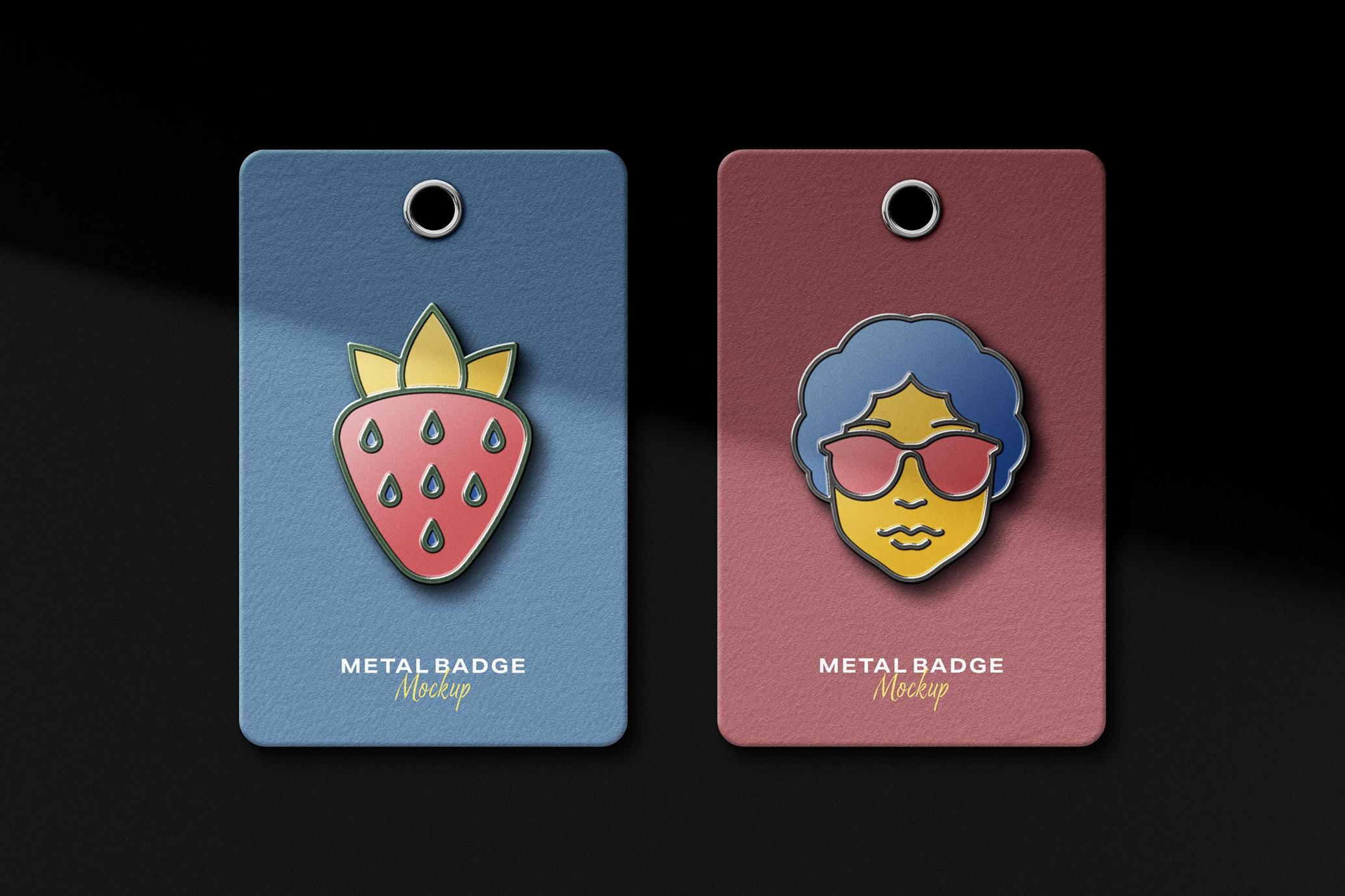 Enamel Pin Logo Mockups