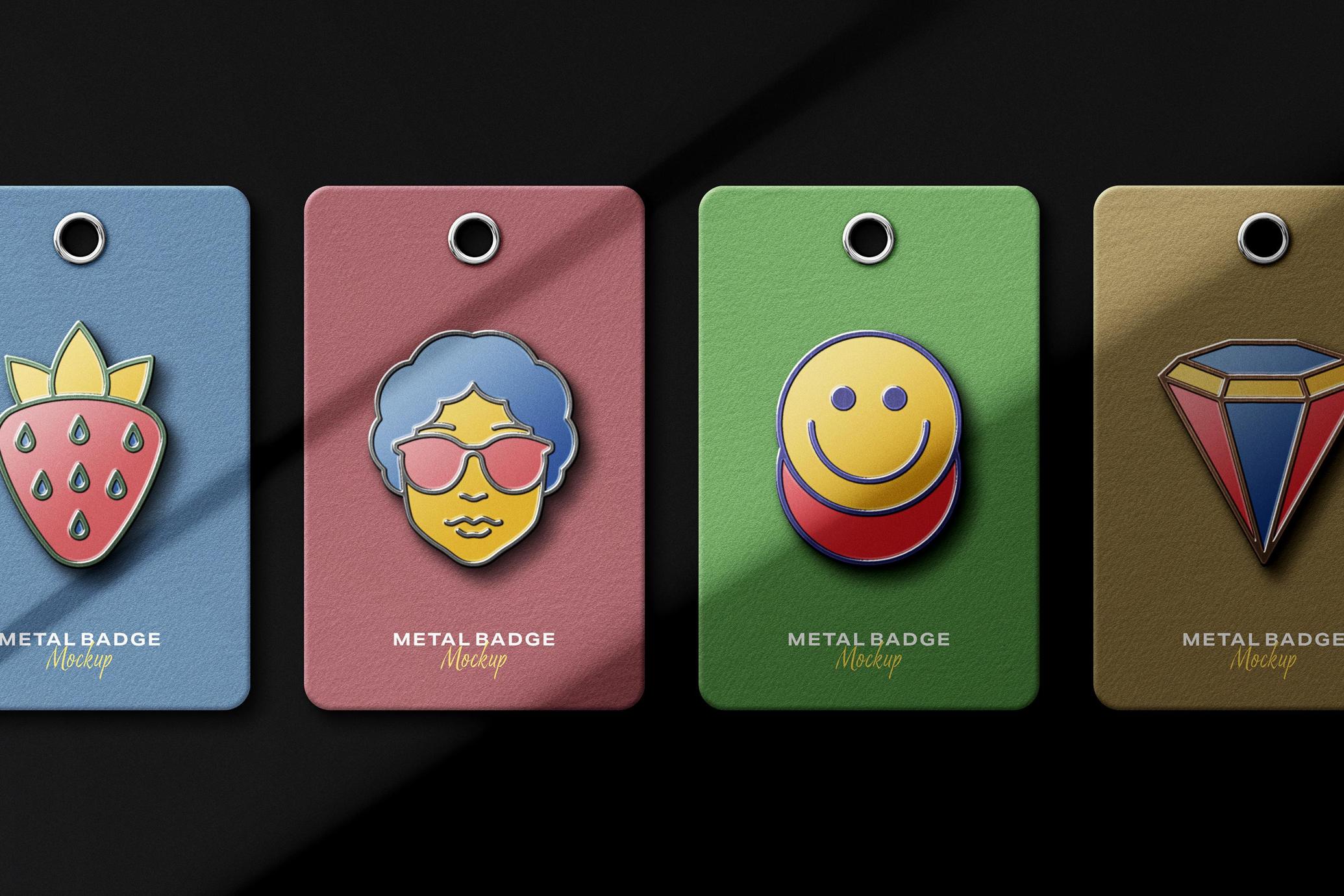 Enamel Pin Logo Mockups