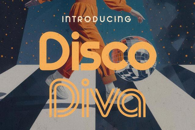 Disco Diva - Groovy Typeface