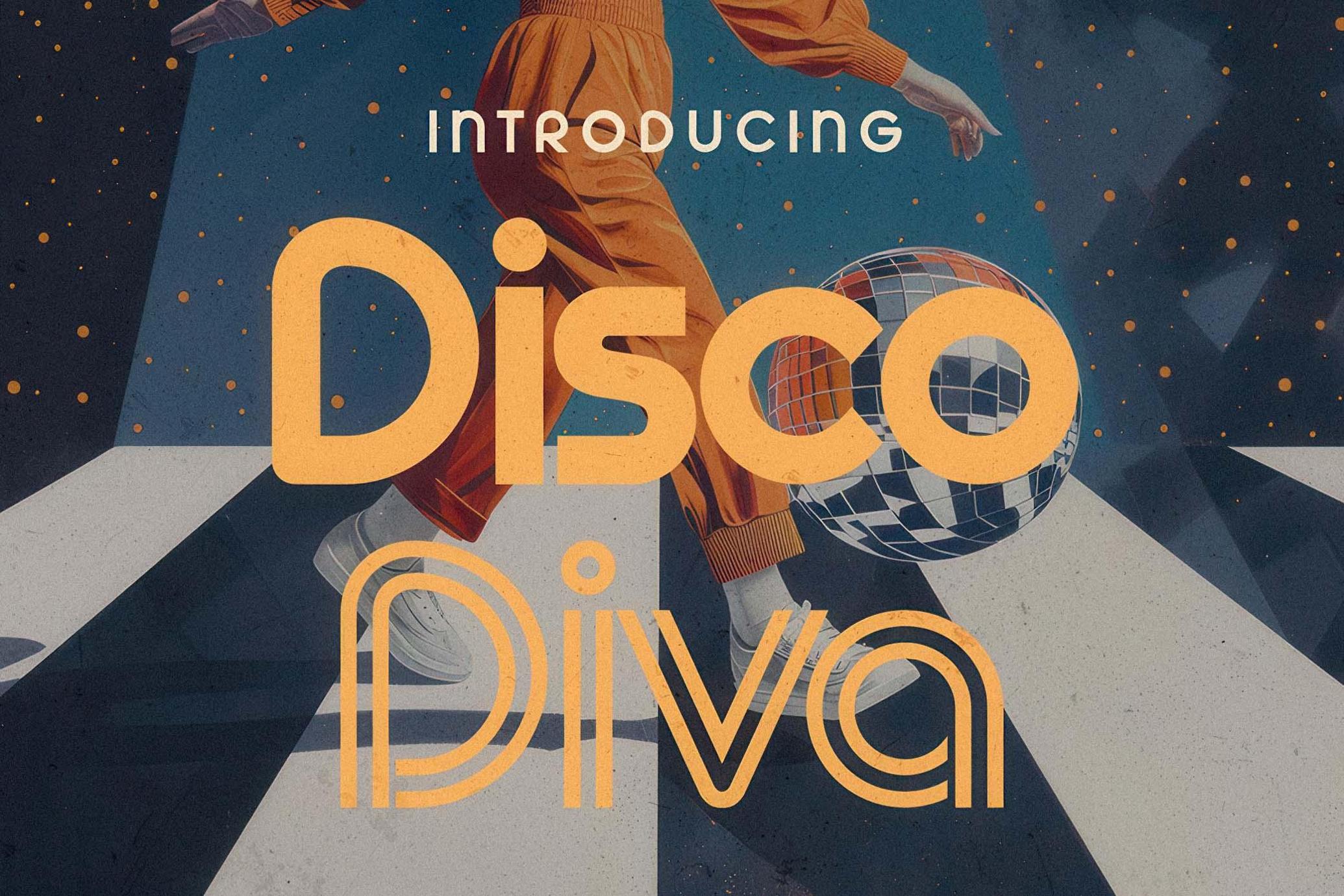 Disco Diva - Groovy Typeface