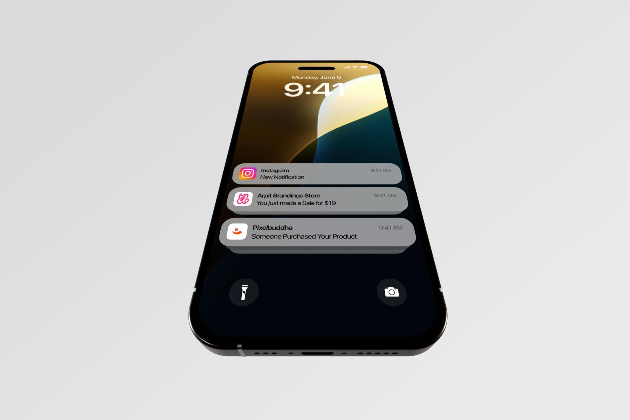 Perspective iPhone 16 Mockup