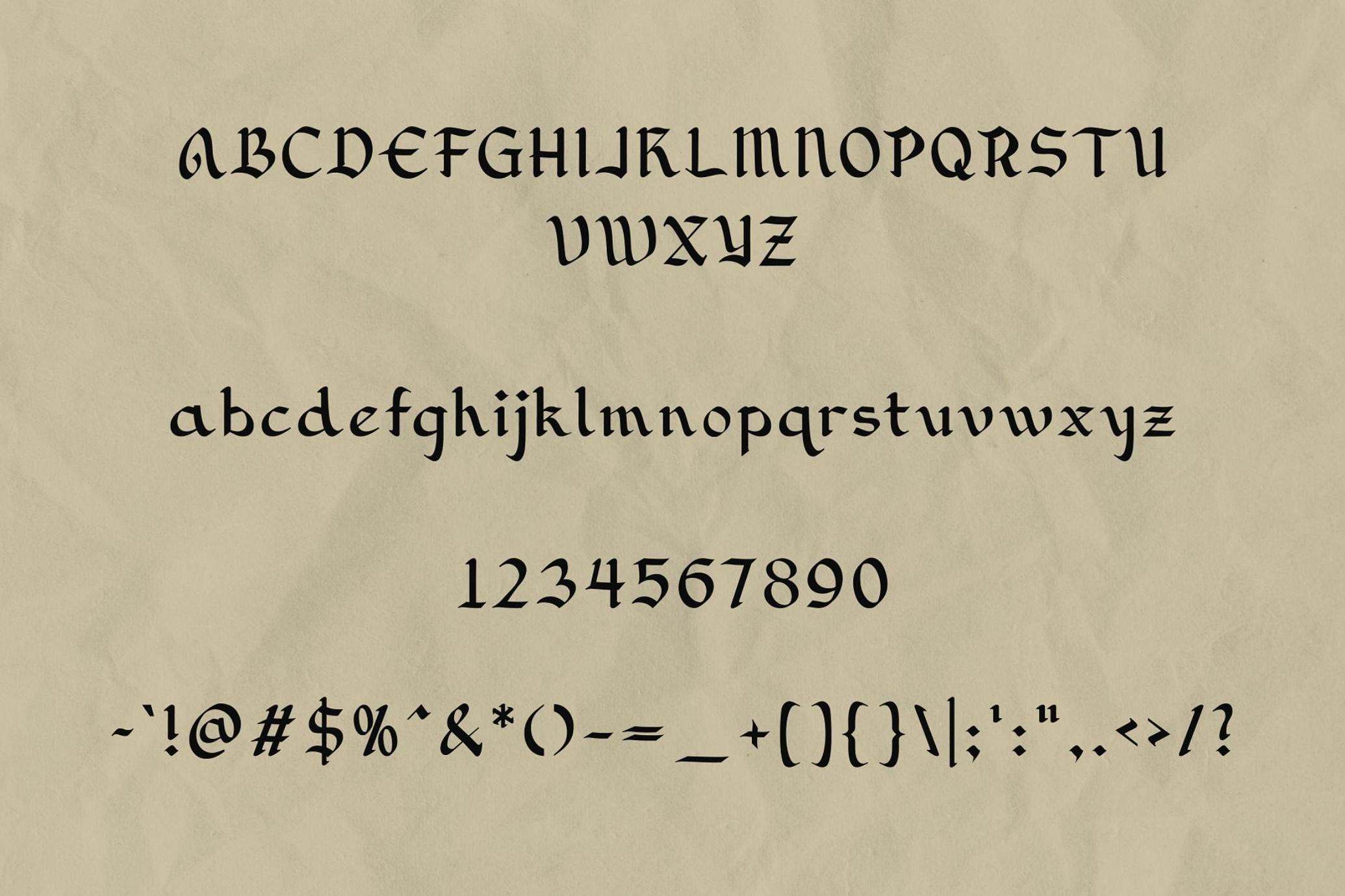 Inkwell Scribe - Medieval Typeface