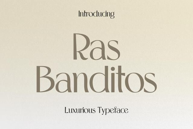 Ras Banditos - Luxury Typeface