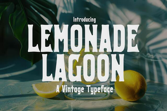 Lemonade Lagoon - Vintage Typeface