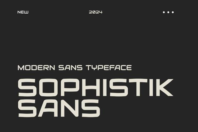 Sophistik Sans - Modern Sans Typeface