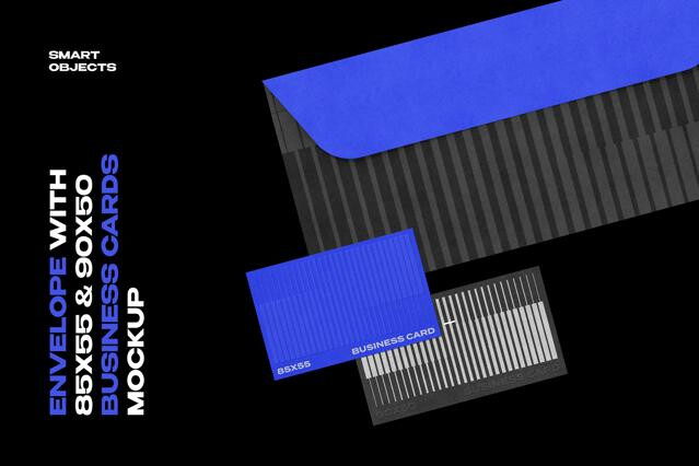 Envelope & Business Cards Mockup