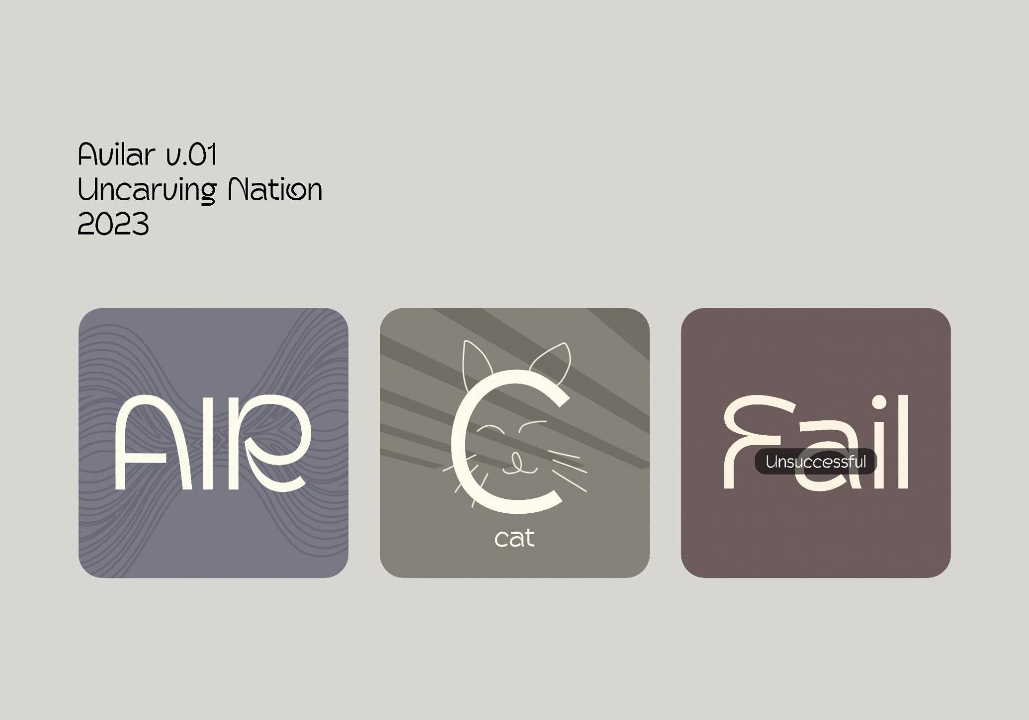 Avilar — Display Font