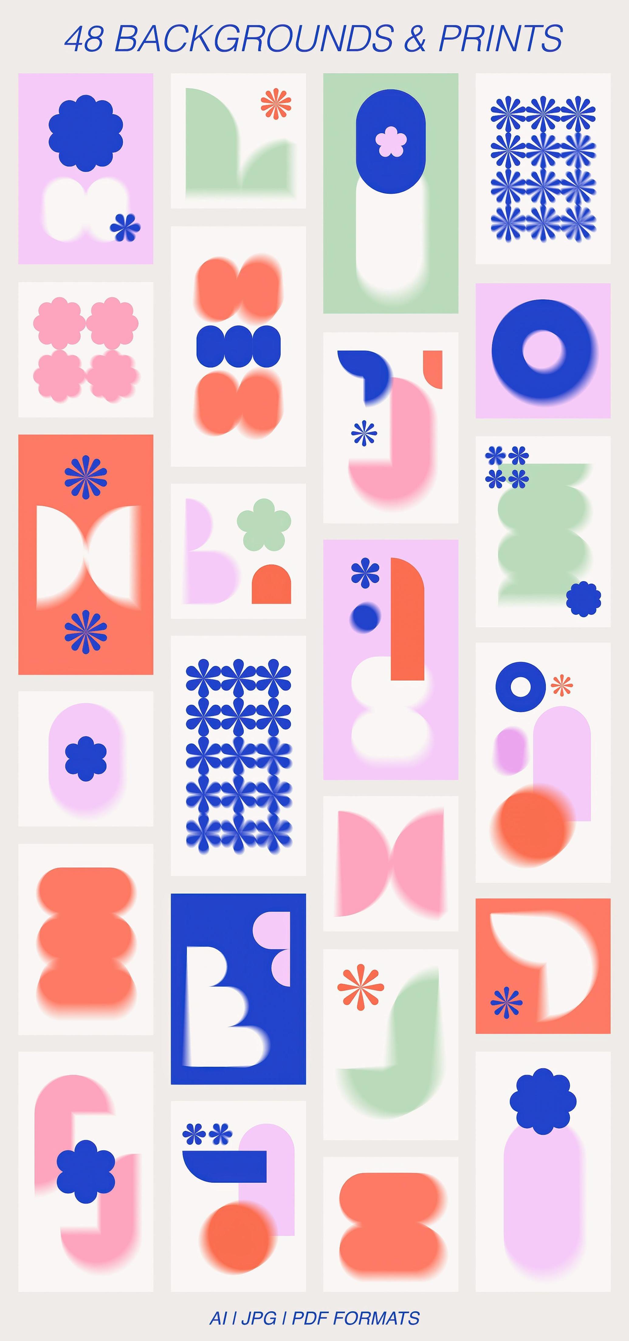 Modern Geometry Prints & Patterns