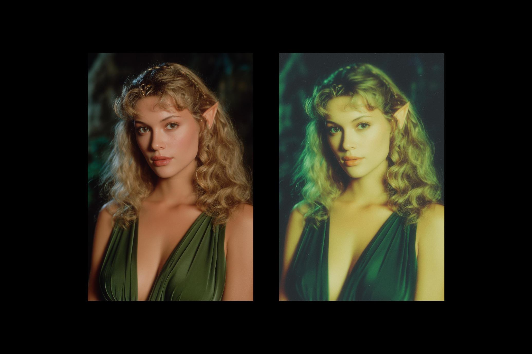 Green Cinematic Photo Effect