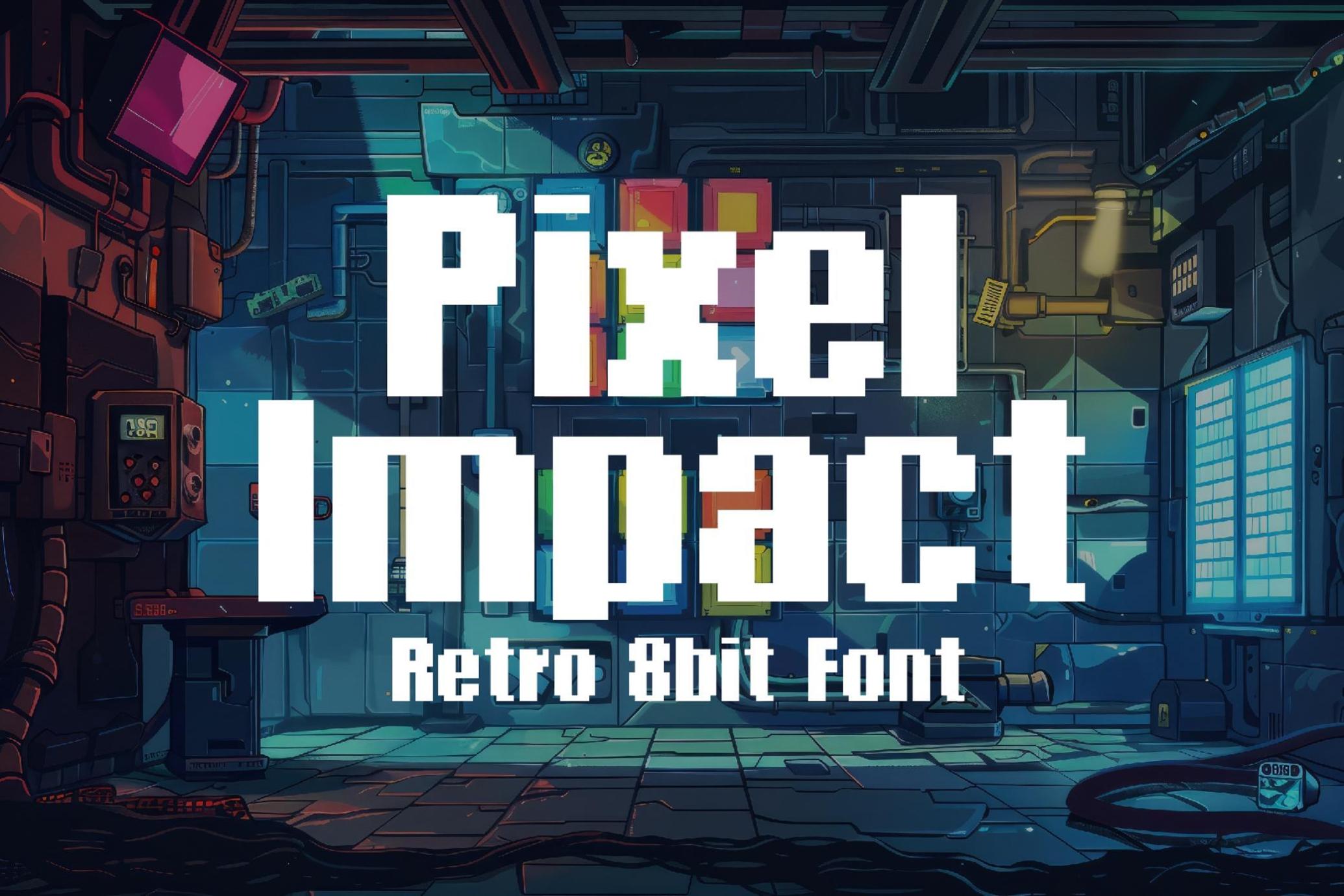 Pixel Impact - Retro 8Bit Font
