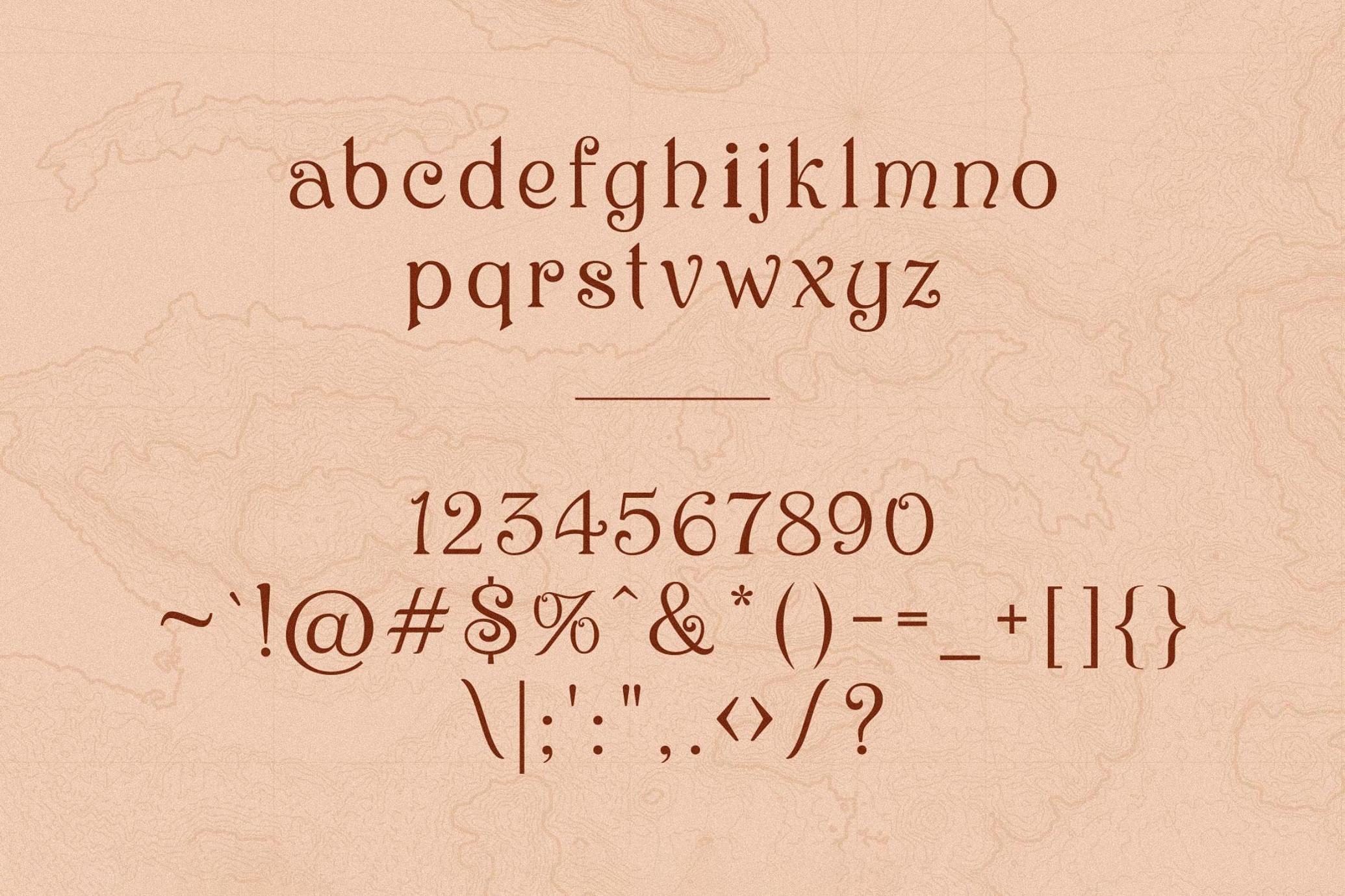 Antique Atlas - Vintage Typeface