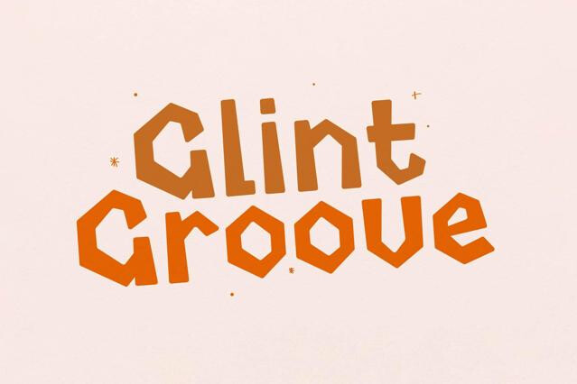 Glint Groove - Construction Typeface