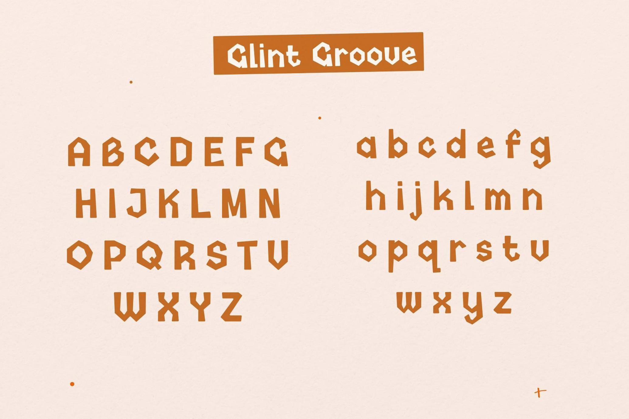Glint Groove - Construction Typeface