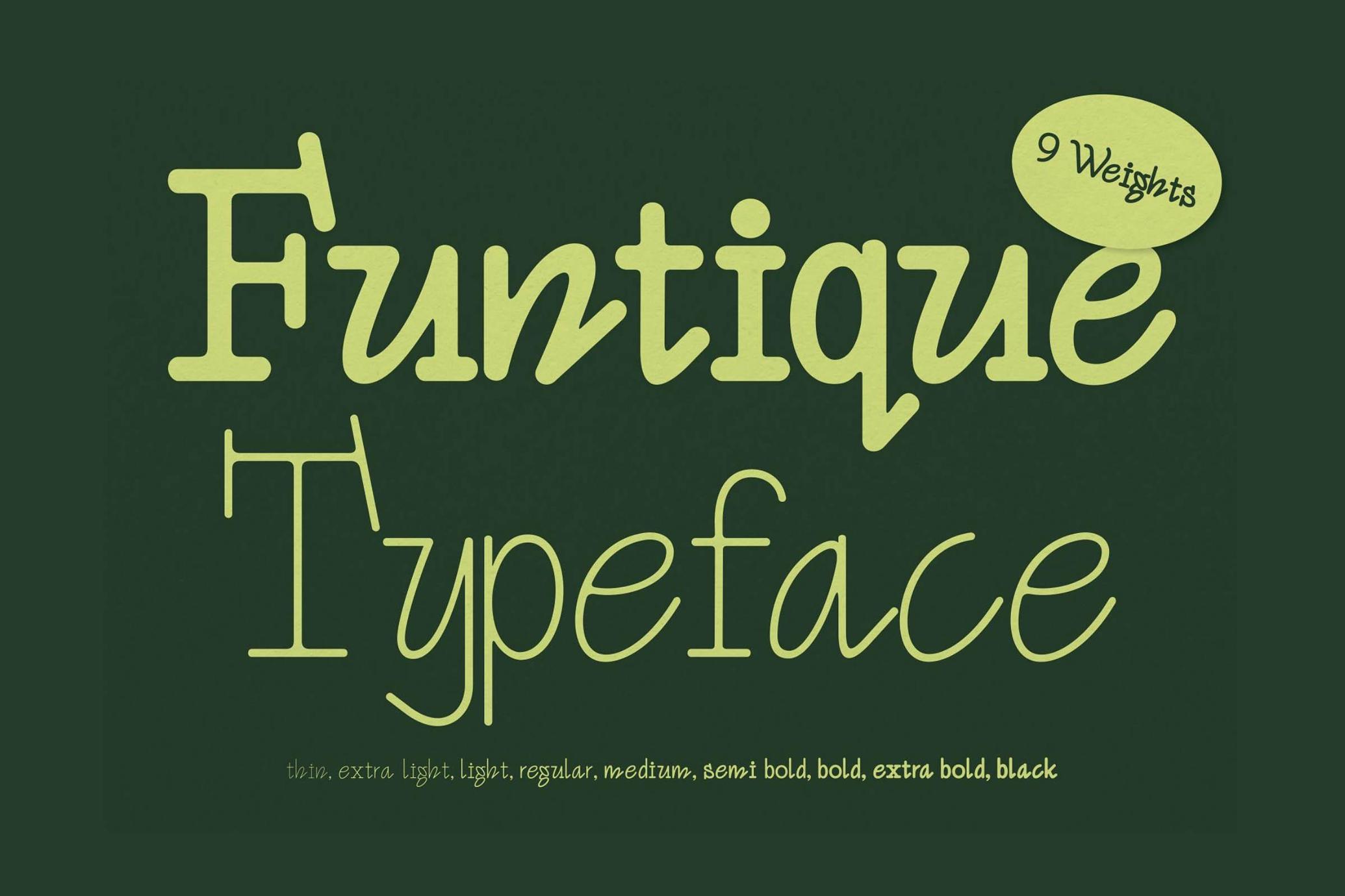 Funtique - Unique Serif Typeface