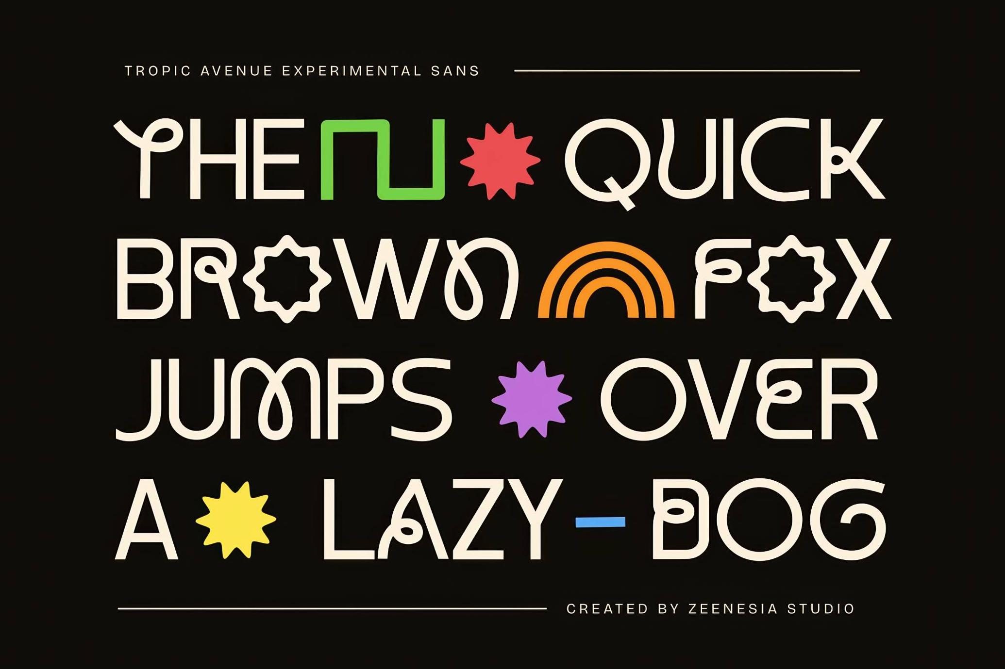 Tropic Avenue | Experimental Sans Serif