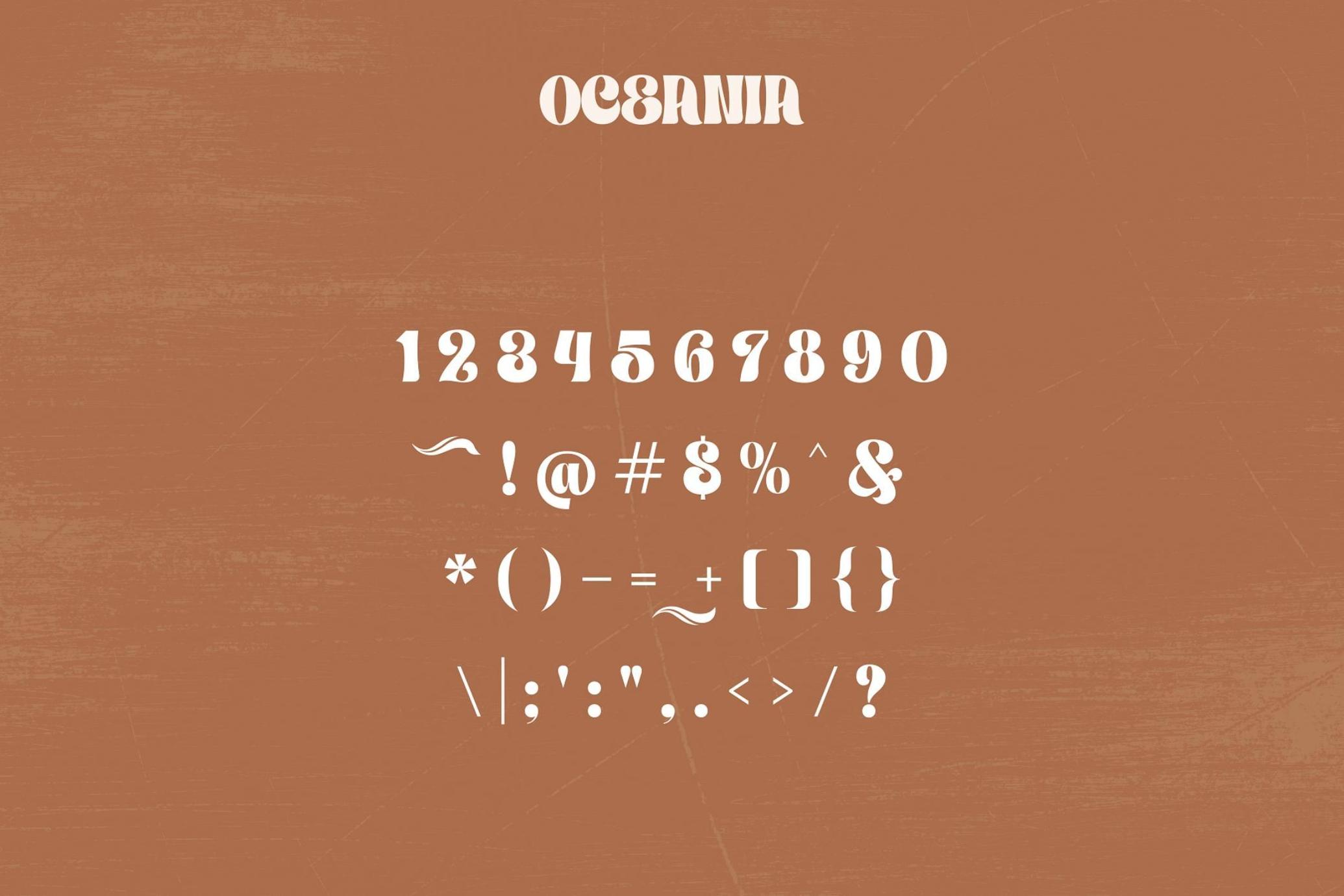 Oceania - Mesmerizing Typeface