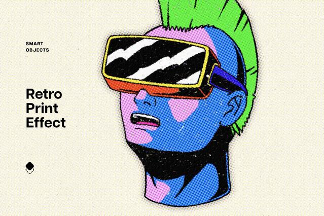 Retro Zine Print Effect