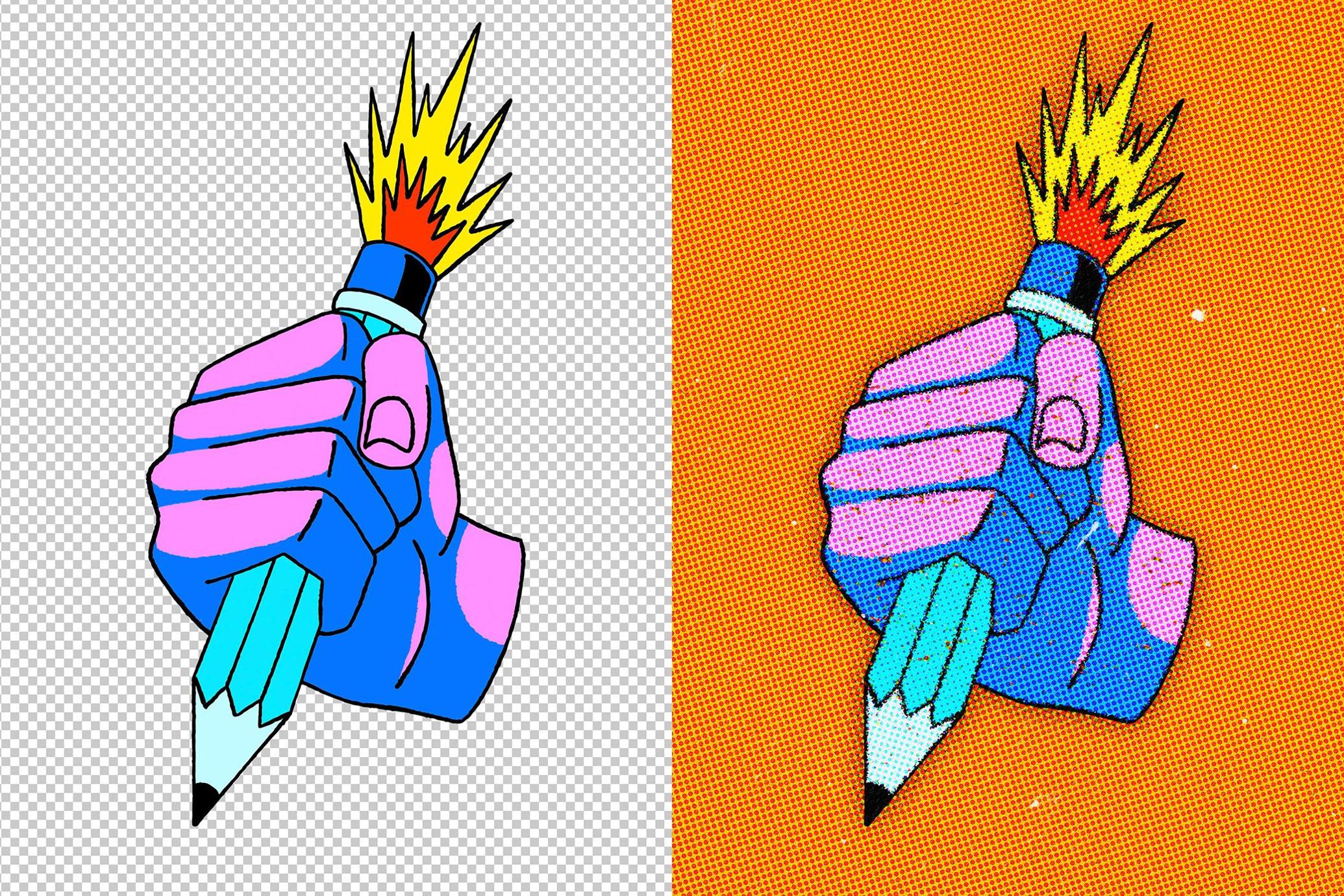 Retro Zine Print Effect