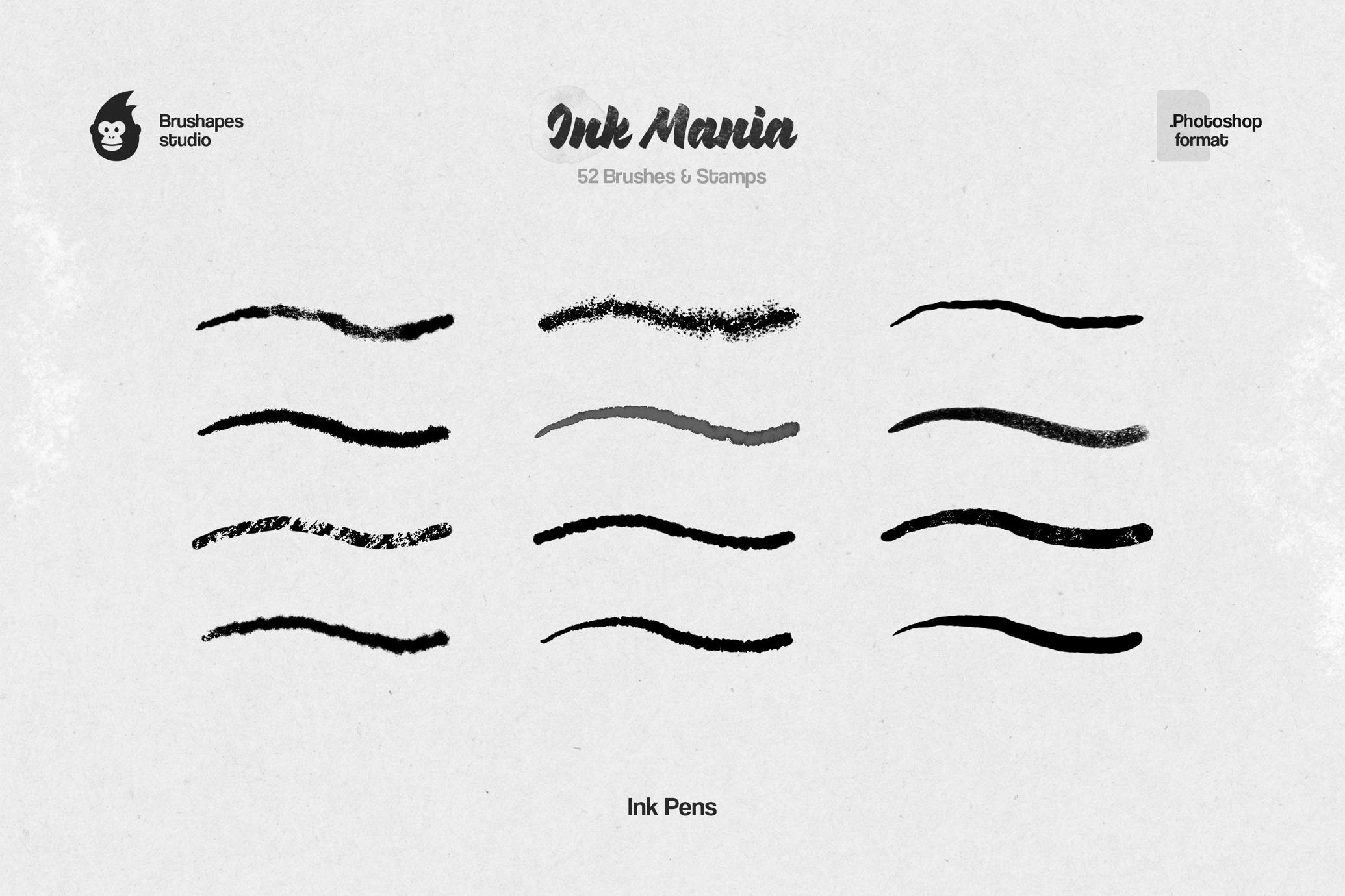 Ink Mania Photoshop Brushes