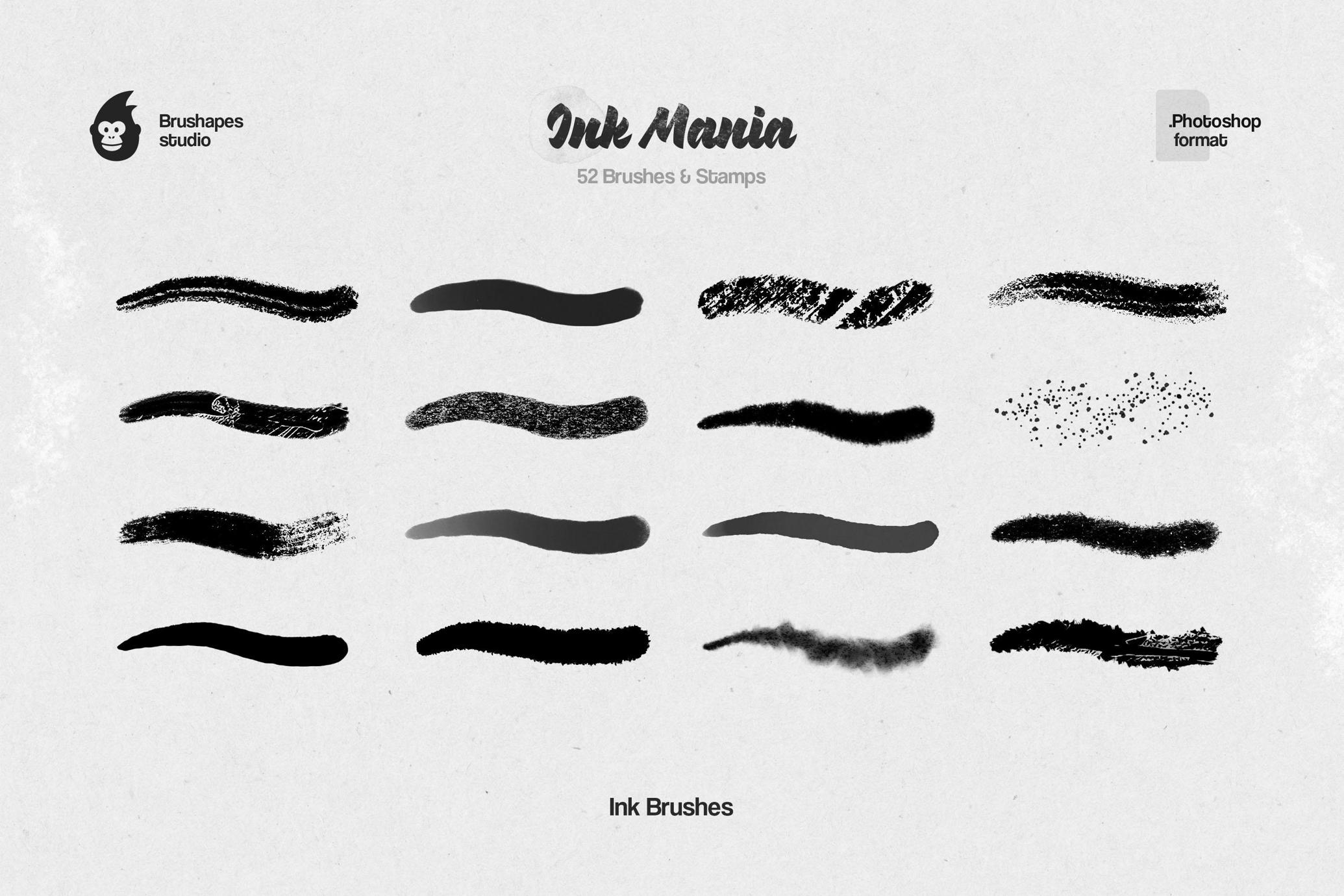 Ink Mania Photoshop Brushes