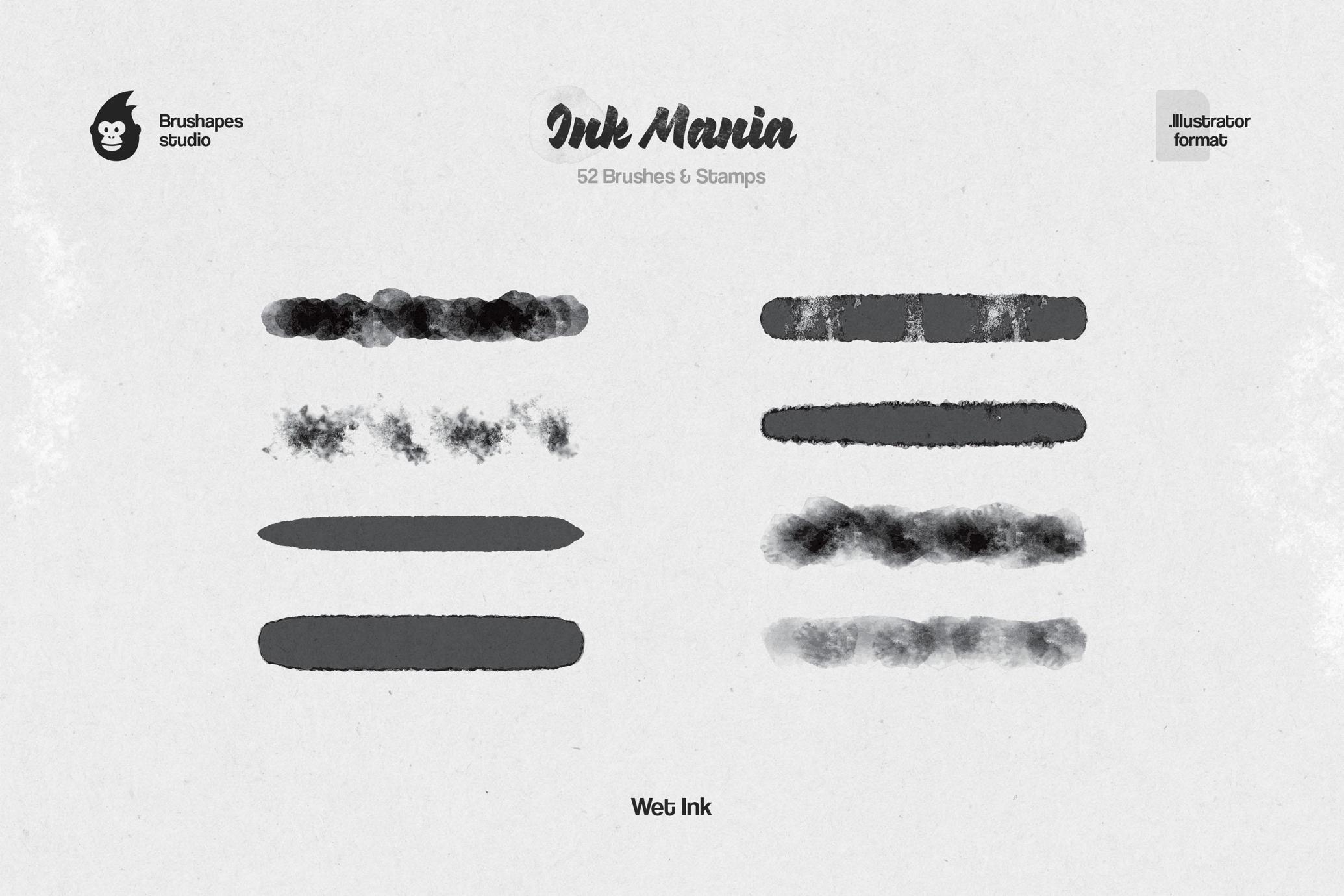 Ink Mania Illustrator Brushes