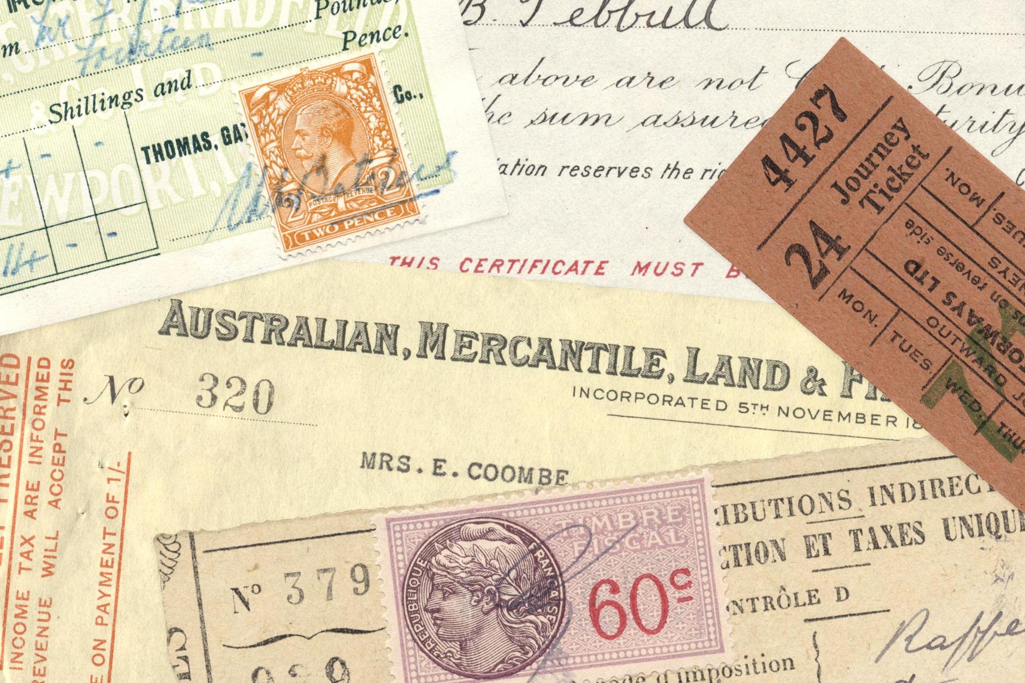 Vintage Paper Ephemera Textures