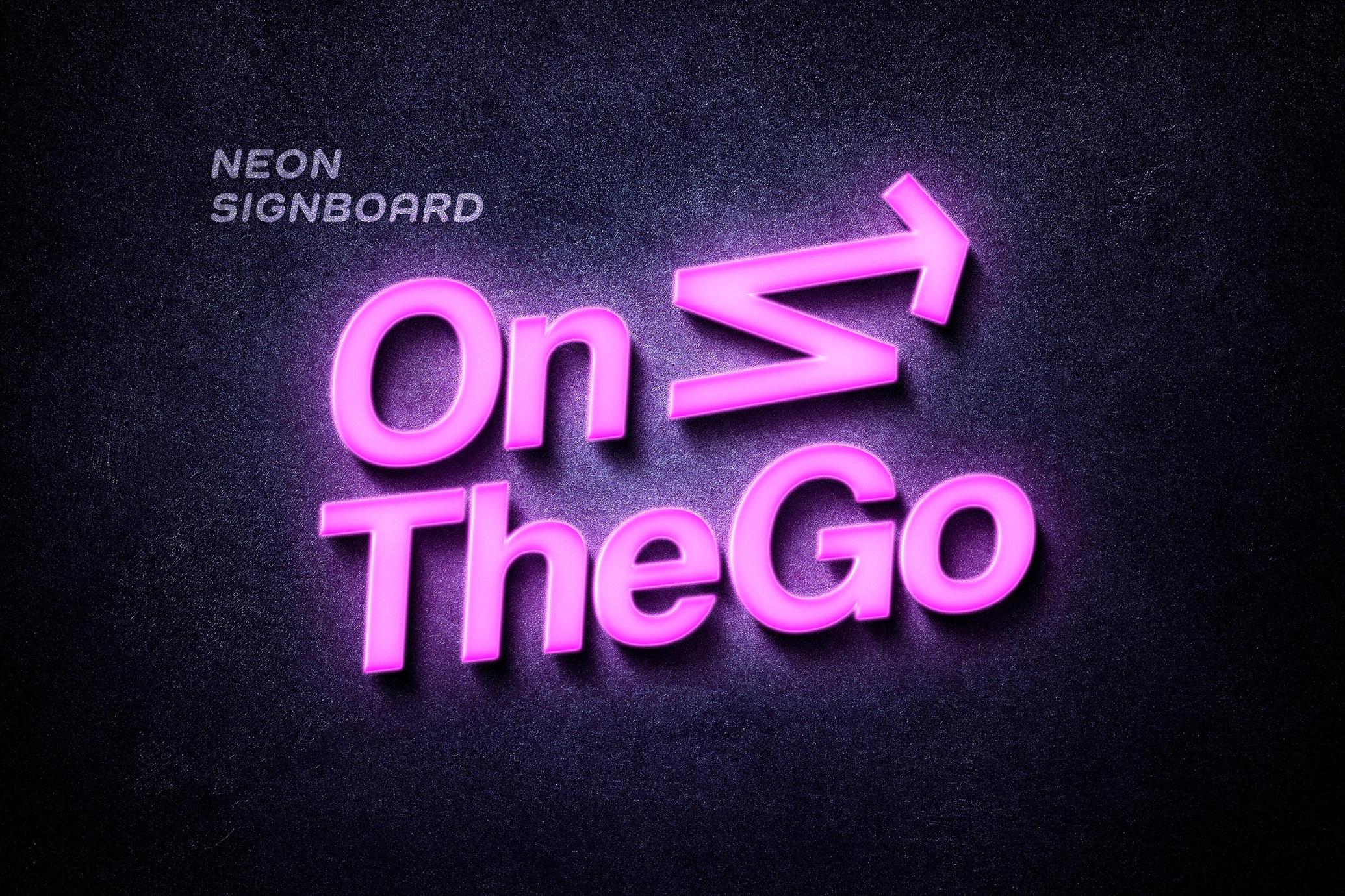 Purple Neon Mockup