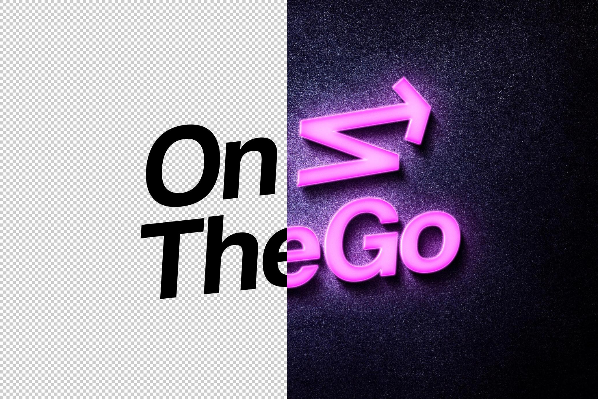Purple Neon Mockup