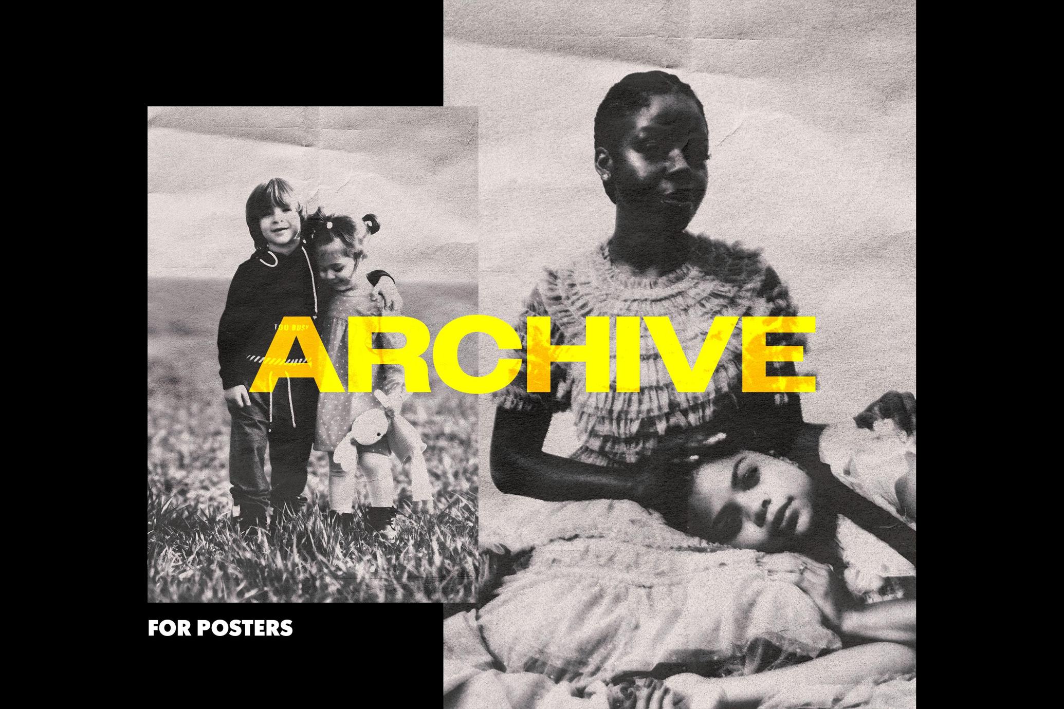 Family Archive Poster Effect
