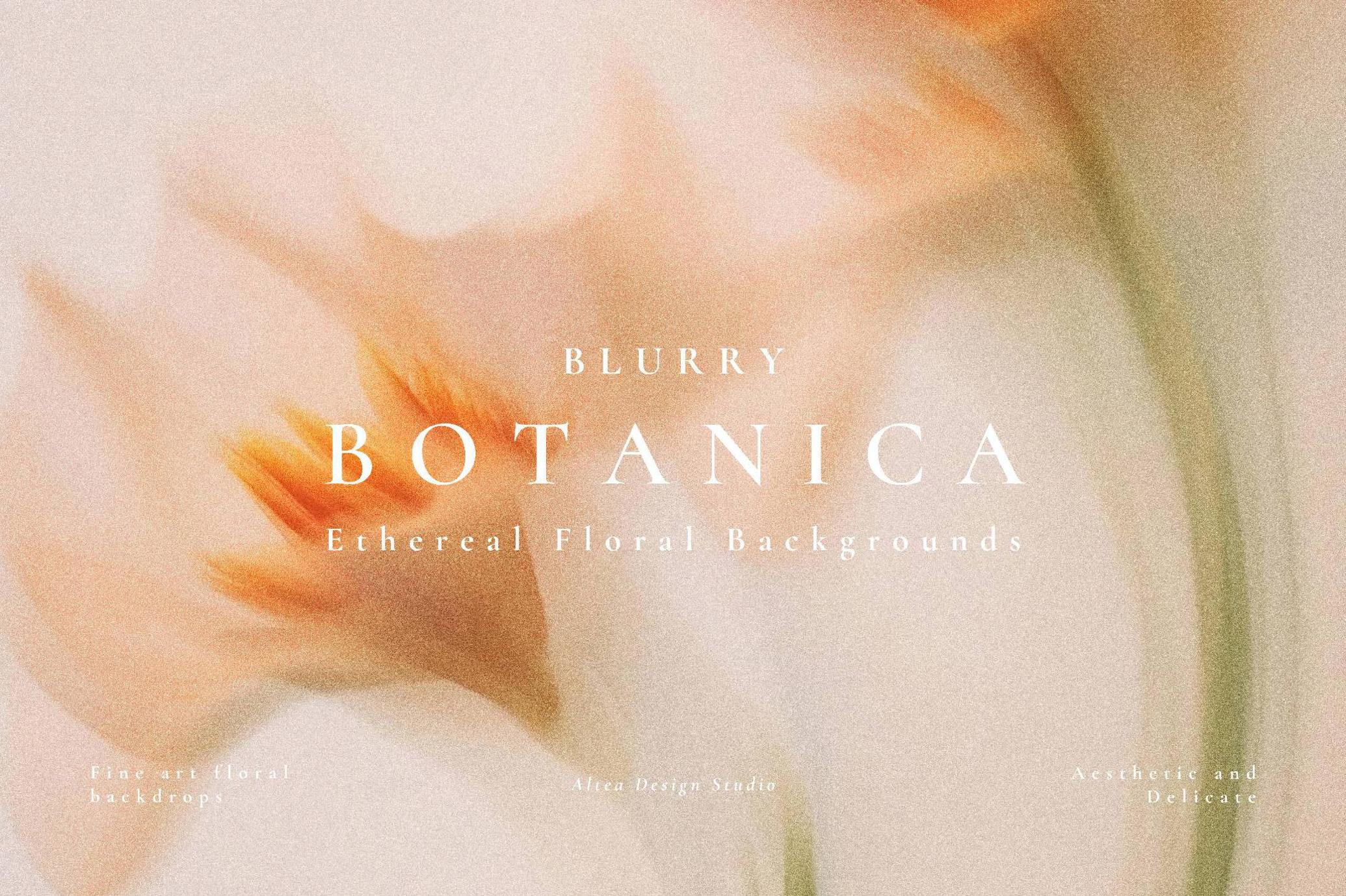 Aesthetic Blurry Floral Backgrounds