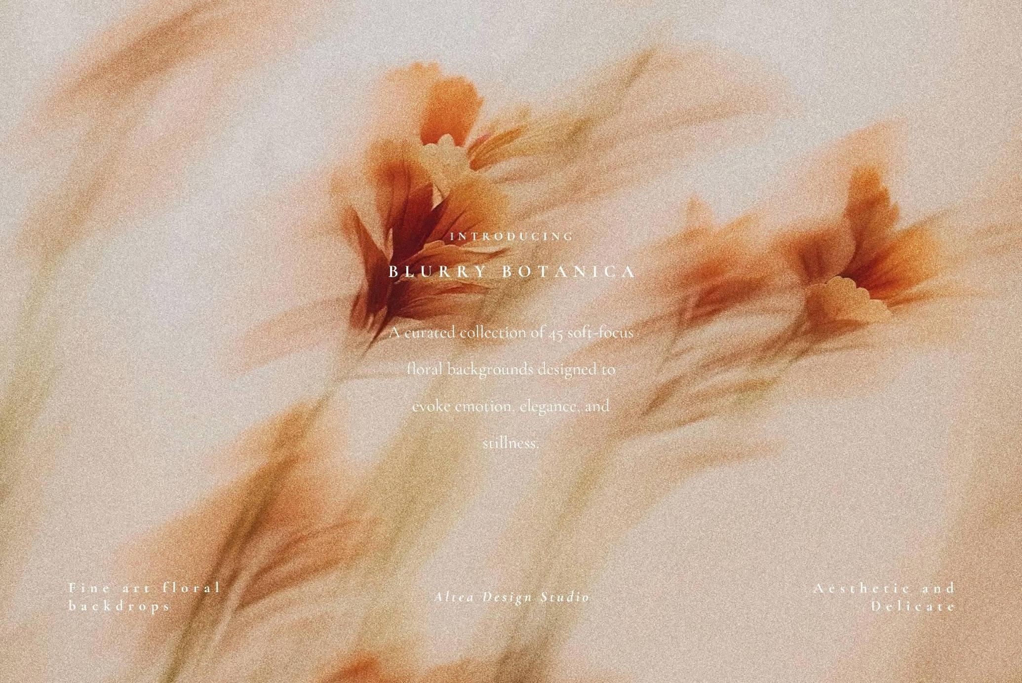 Aesthetic Blurry Floral Backgrounds