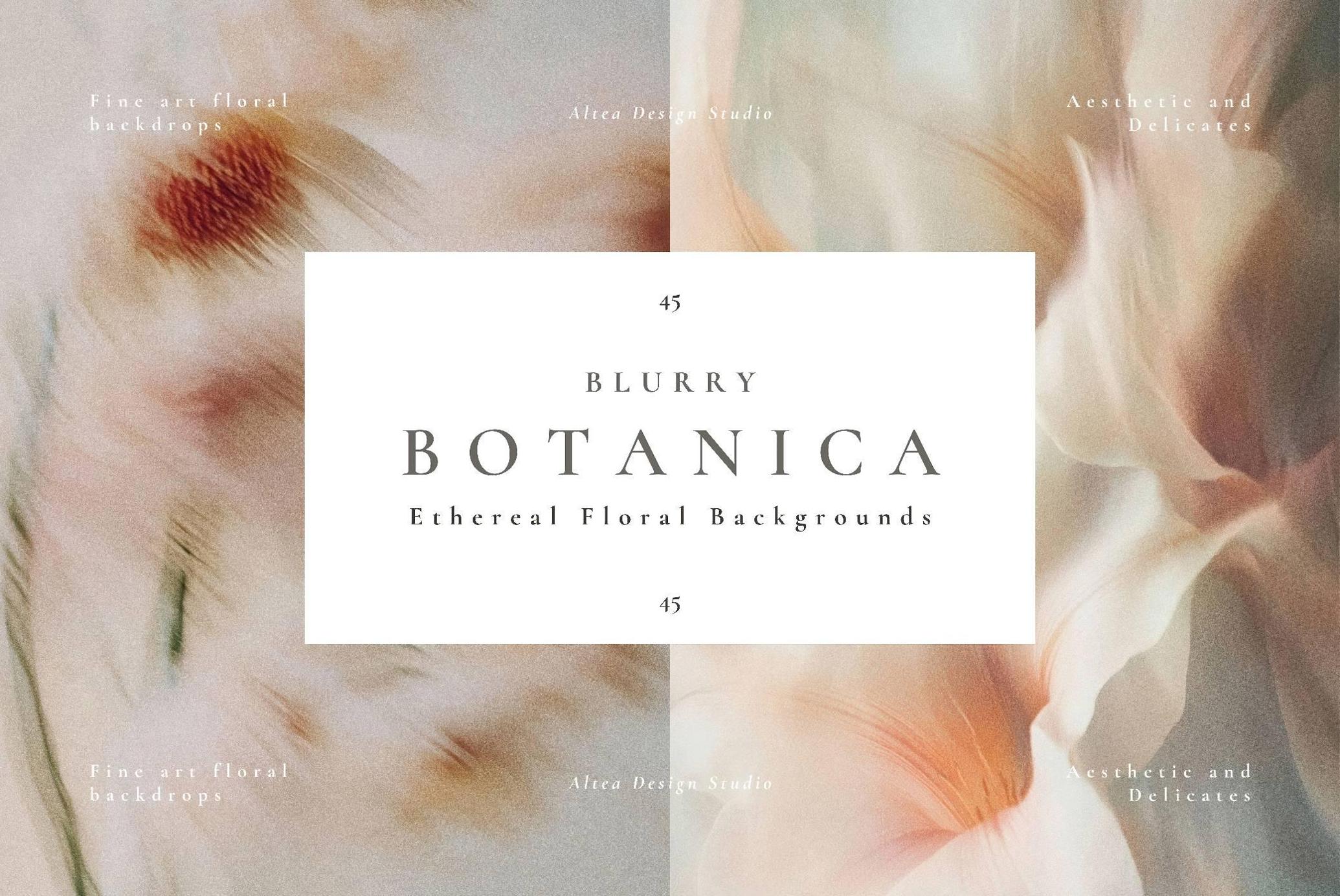 Aesthetic Blurry Floral Backgrounds