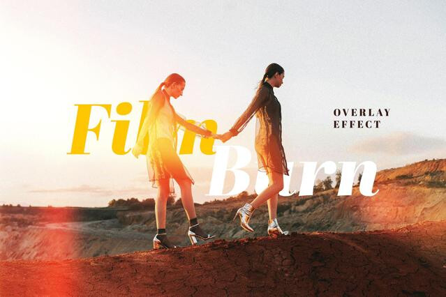 Film Burn Photo Effect