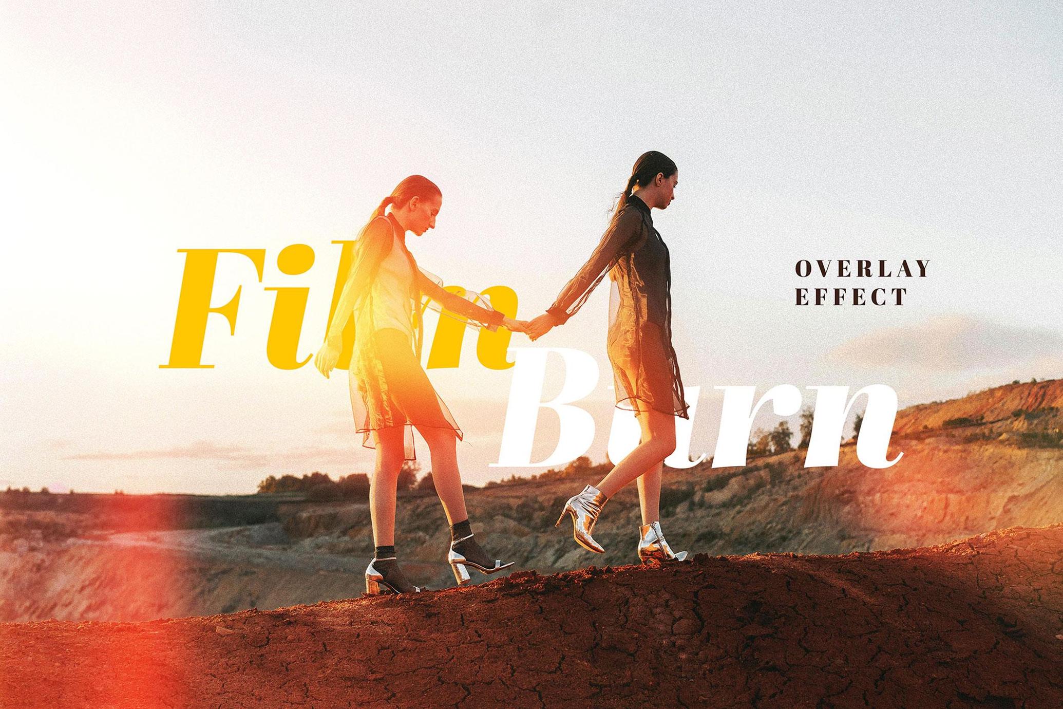 Film Burn Photo Effect