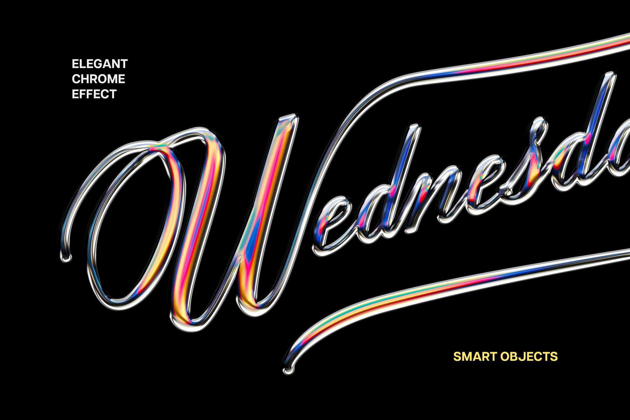 Magic Chrome Text Effect