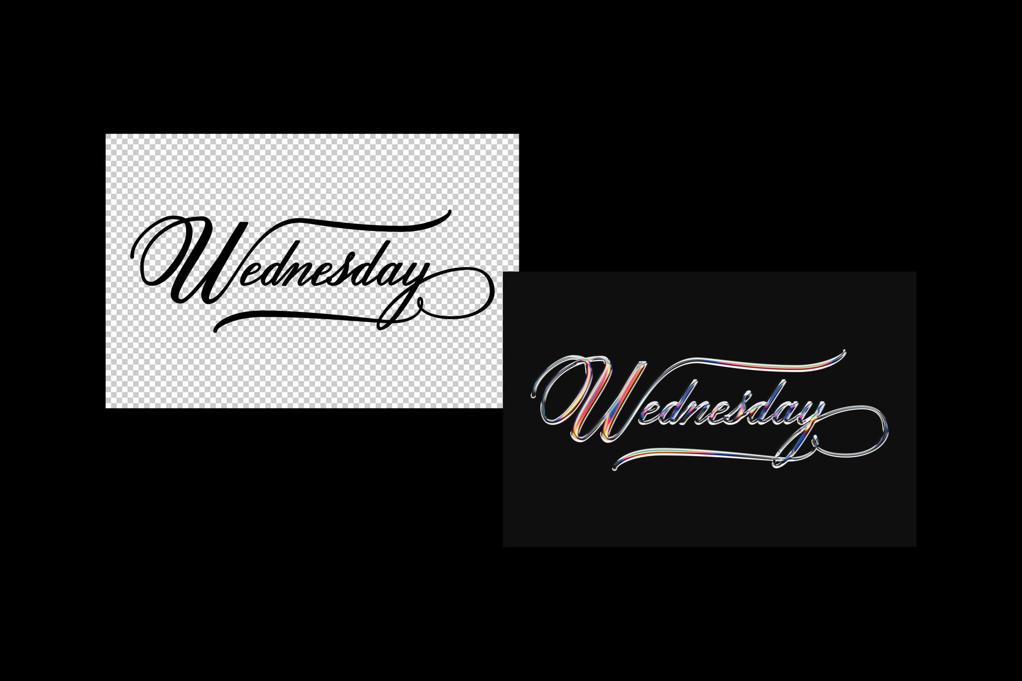 Magic Chrome Text Effect